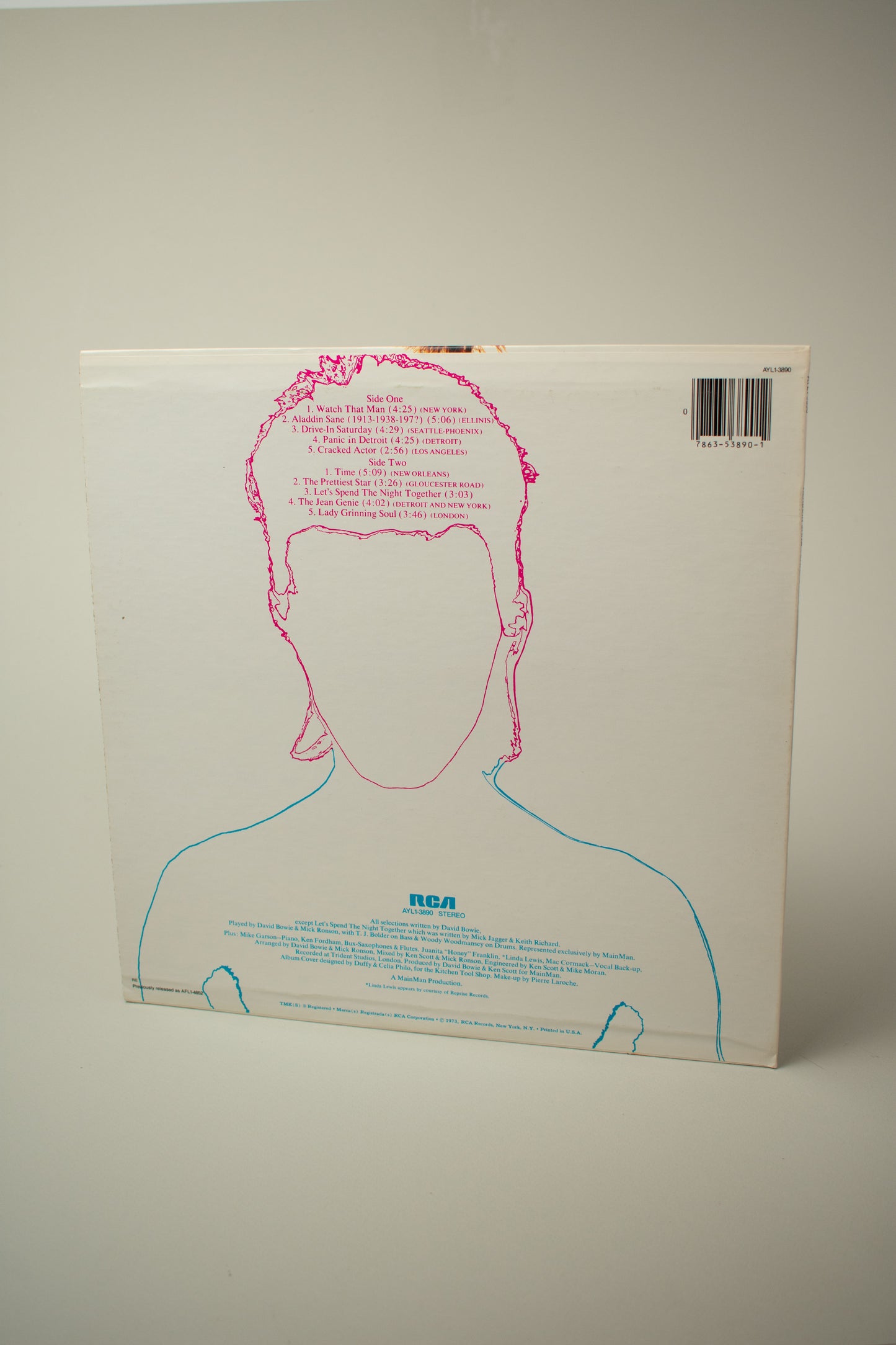 David Bowie – Aladdin Sane (US, 12" Album, 1980)