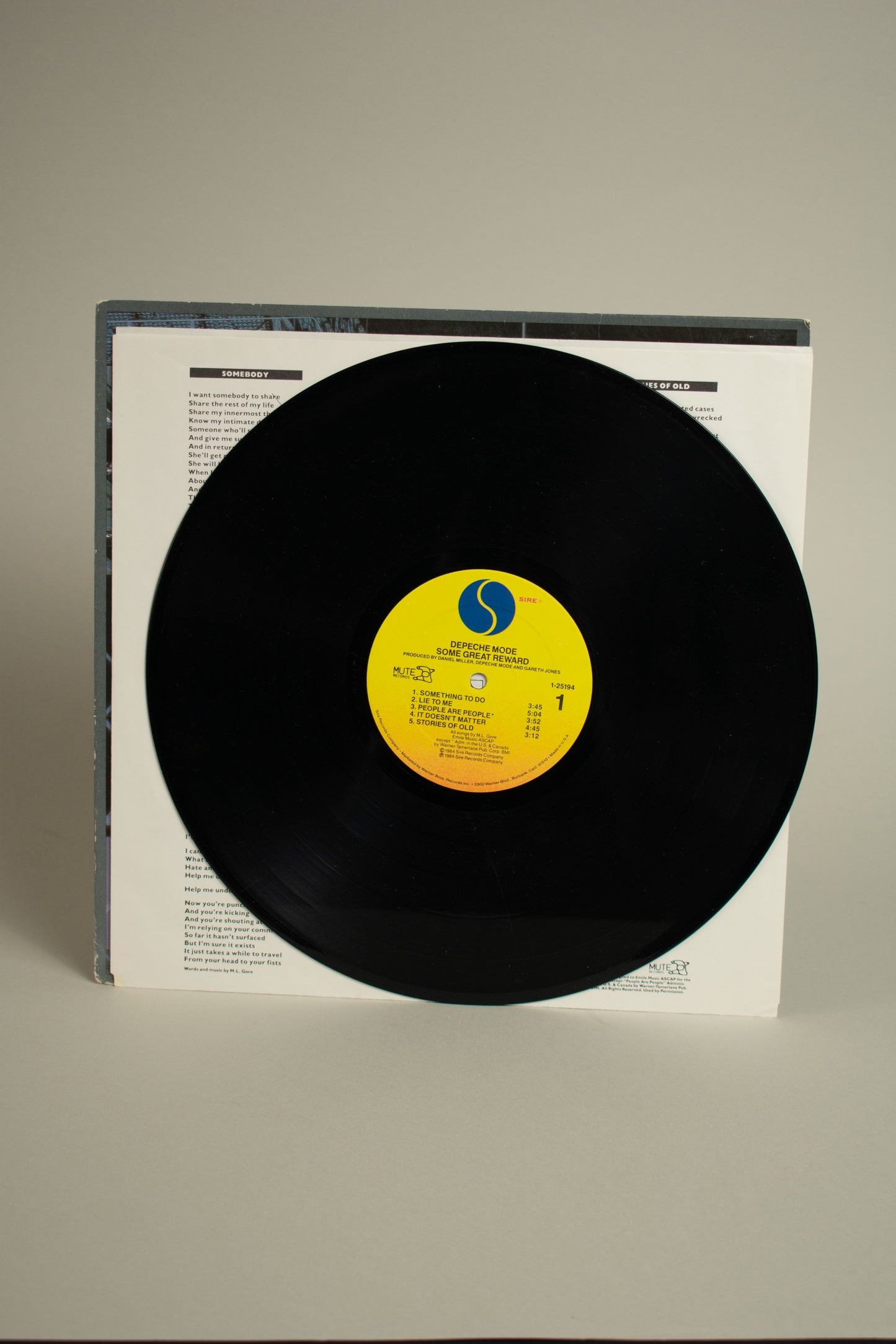 Depeche Mode – Some Great Reward (US, 12" Album, 1984)