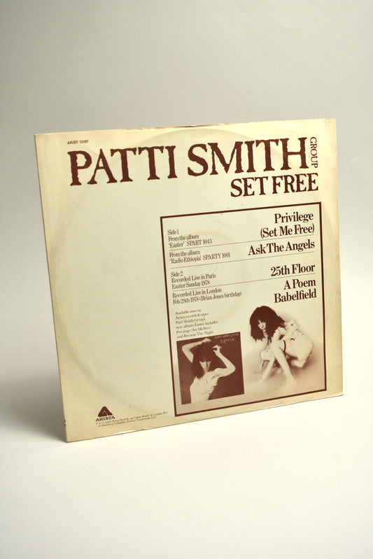 Patti Smith Group – Set Free (UK, 12” EP, 1978)