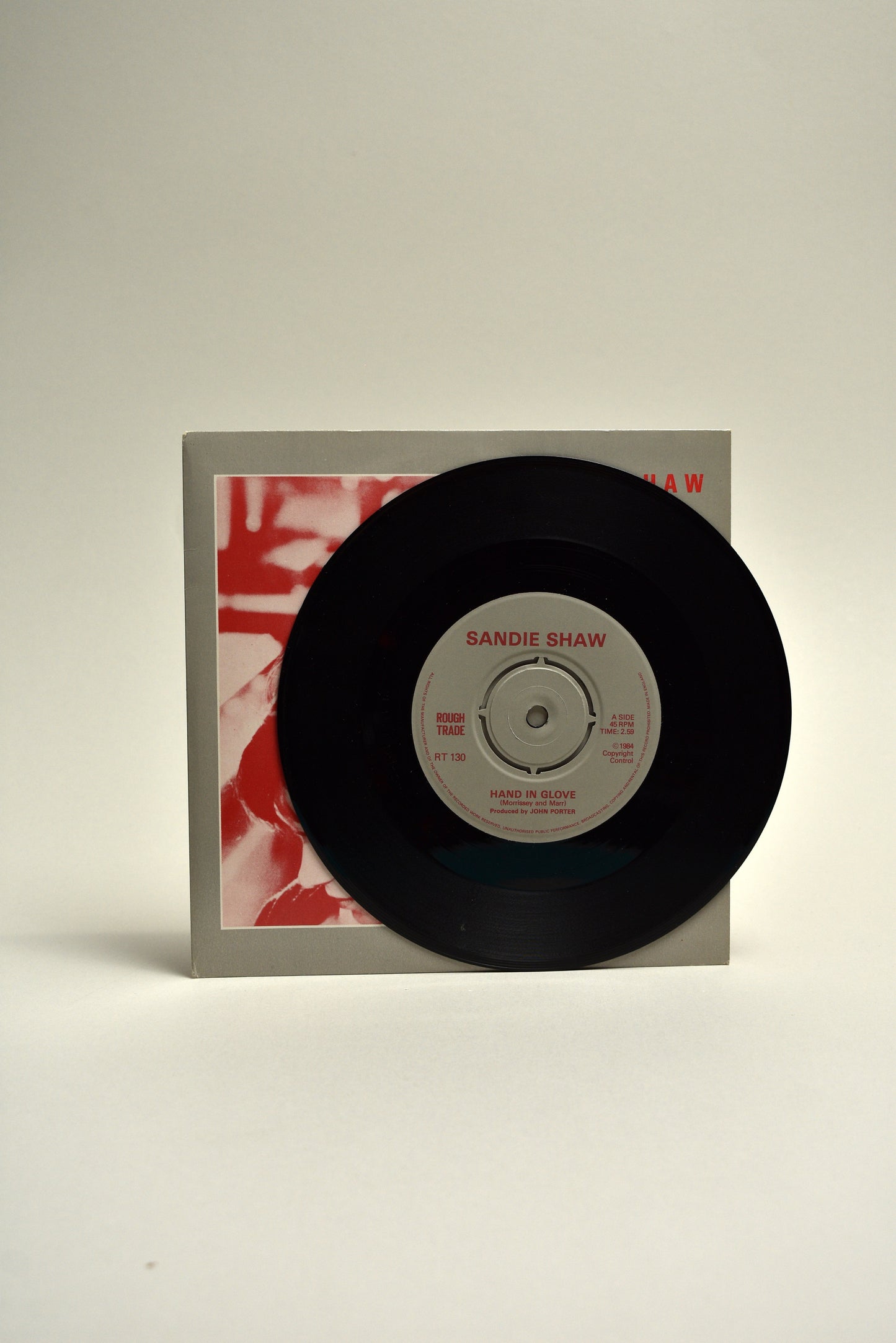 Sandie Shaw – Hand In Glove / I Don’t Owe You Anything (UK 7" Single, 1984)