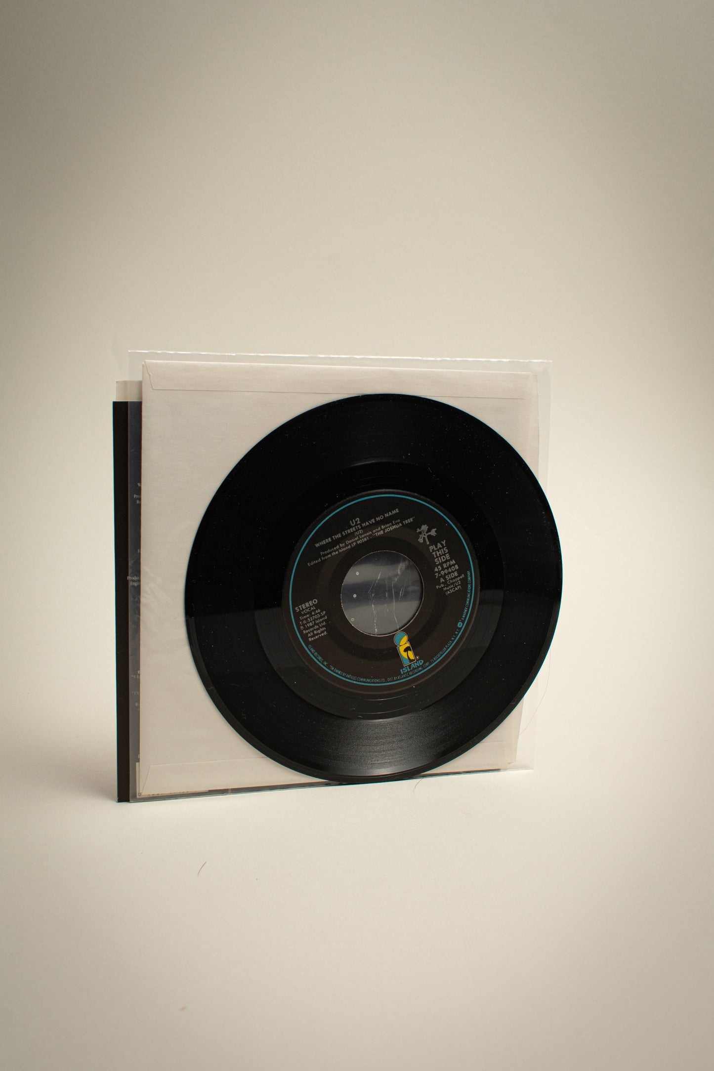 U2 – Where The Streets Have No Name (US, 7" Single, 1987)