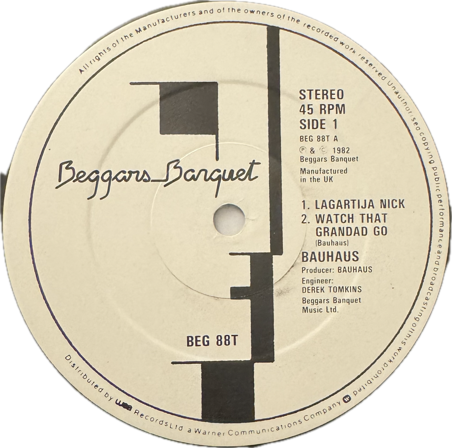 Bauhaus – Lagartija Nick (UK 12" EP, 1982)