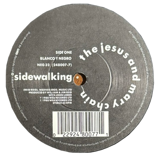 The Jesus and Mary Chain – Sidewalking / Taste of Cindy (7”, 1988, UK)