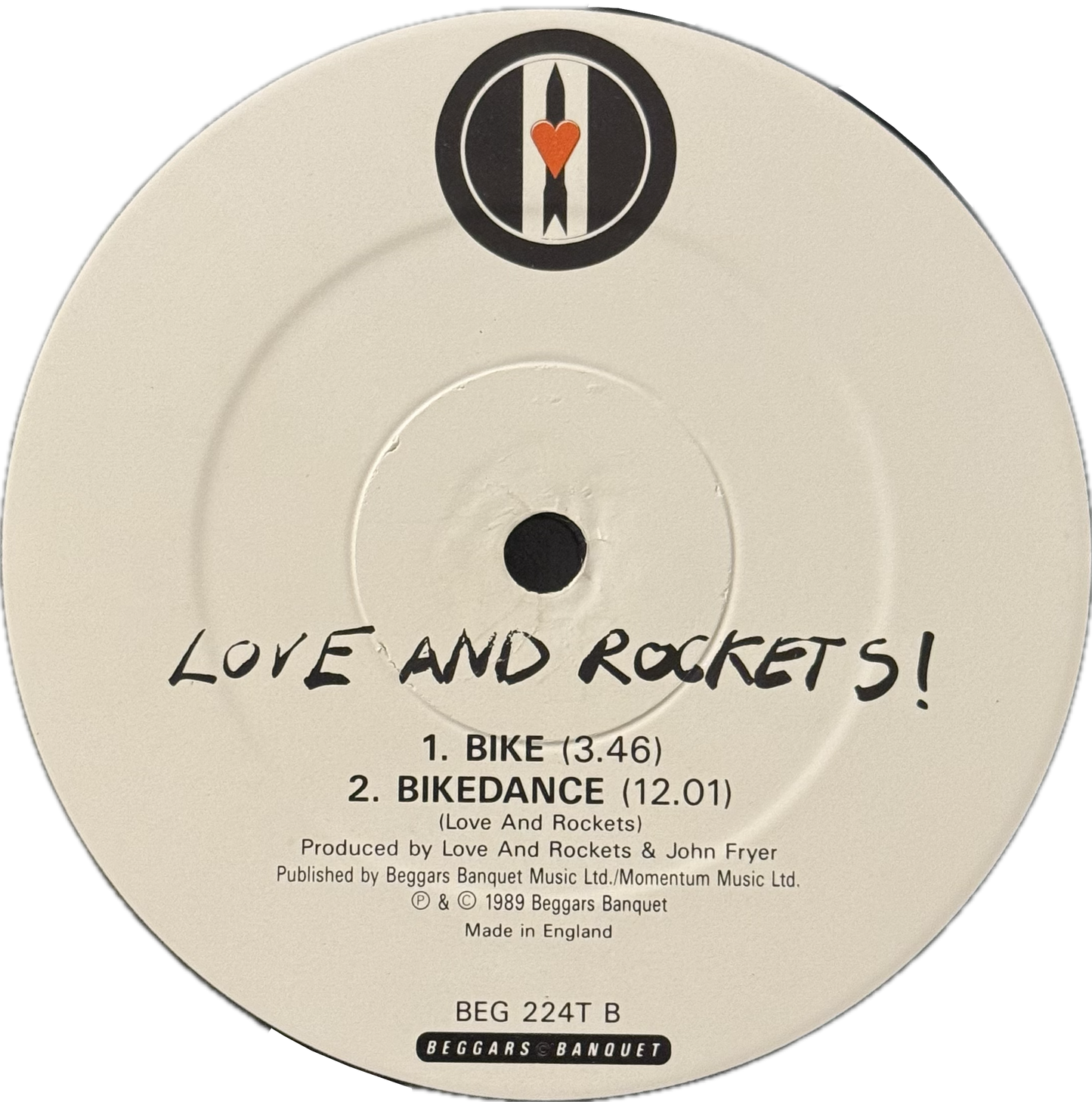 Love And Rockets – Motorcycle (UK 12” Single, 1989)