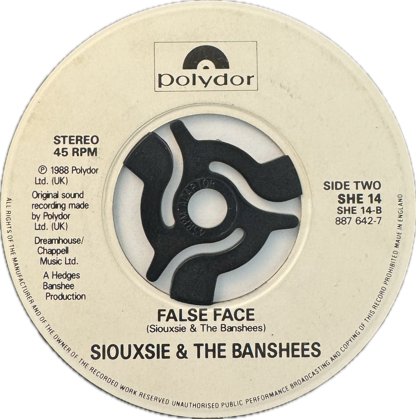 Siouxsie & The Banshees – Peek-A-Boo (UK 7” Single, 1988)