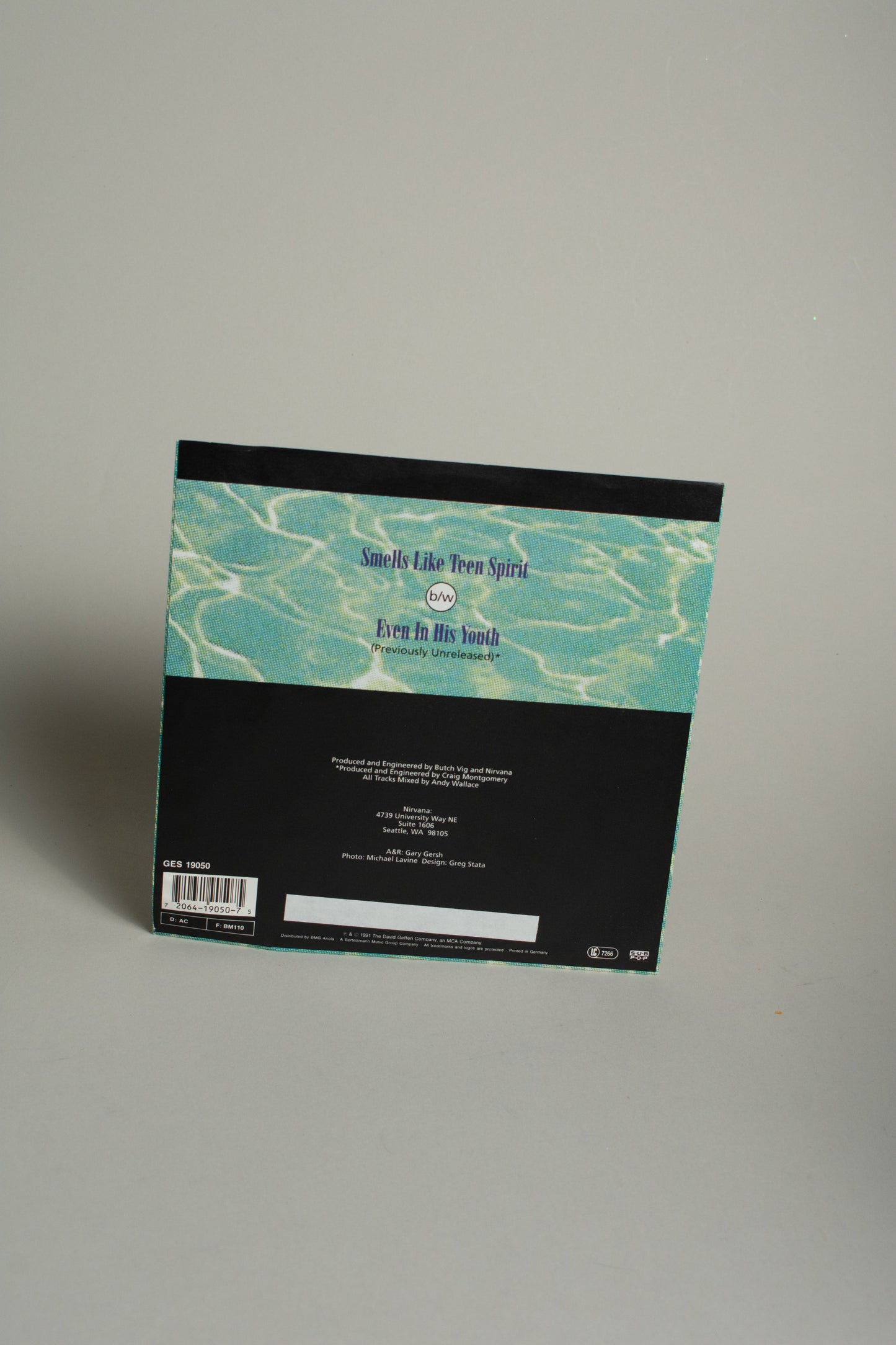 Nirvana – Smells Like Teen Spirit (Europe, 7" Single, 1991)