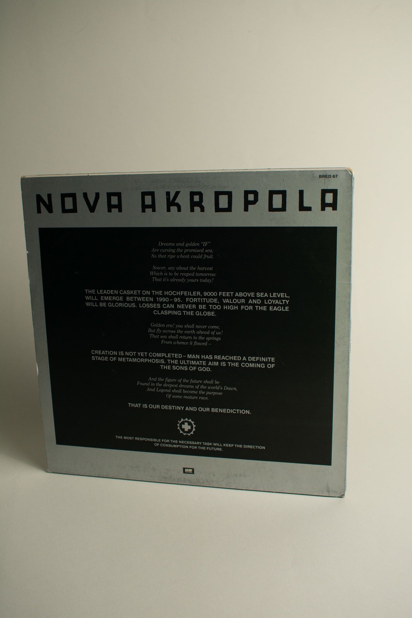 Laibach – Nova Akropola (UK, 1LP, 1st Edition Embossed Cover, 1986)