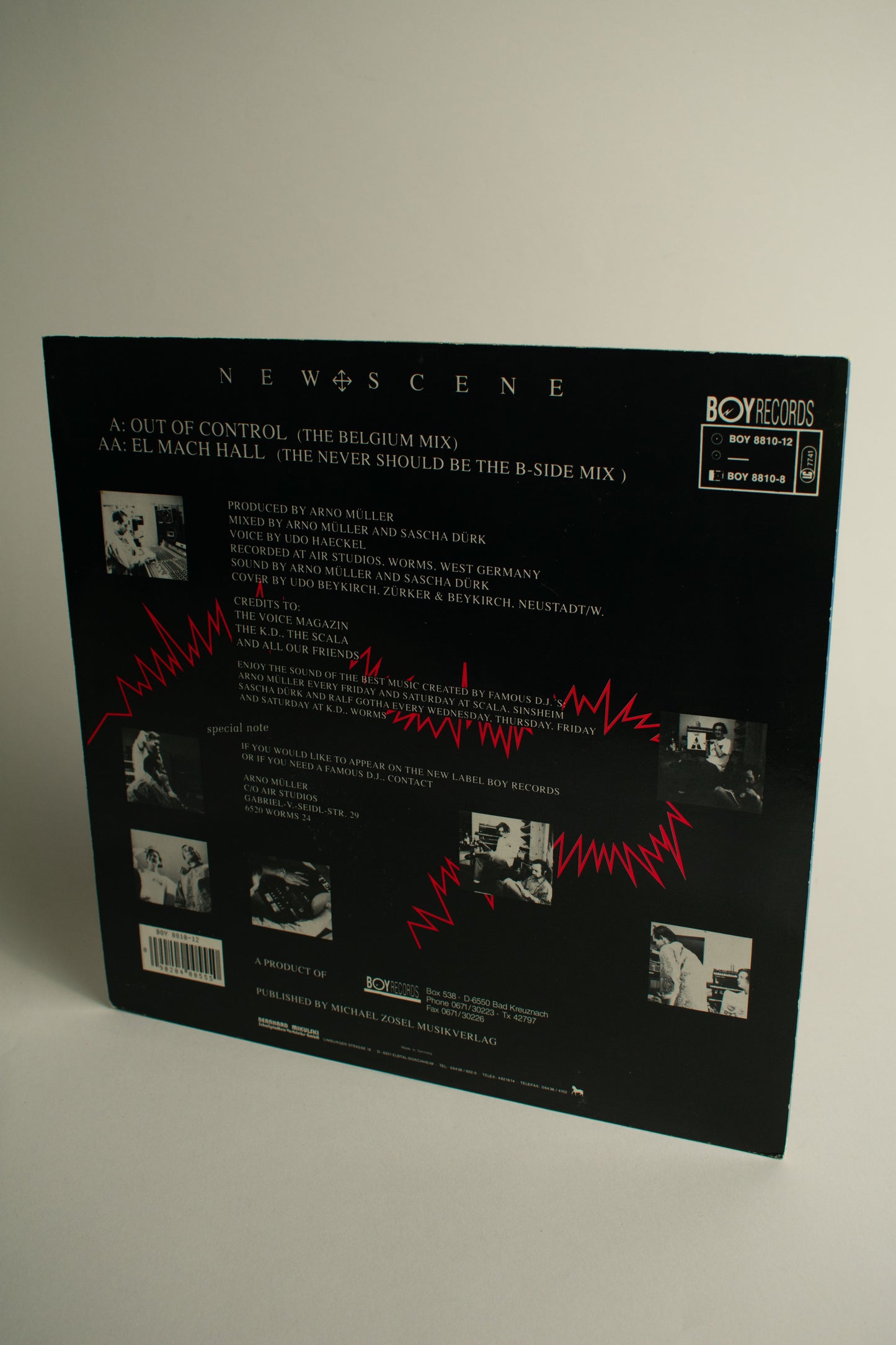 New Scene – Out Of Control (Germany, 12" Maxi-Single, 1989)