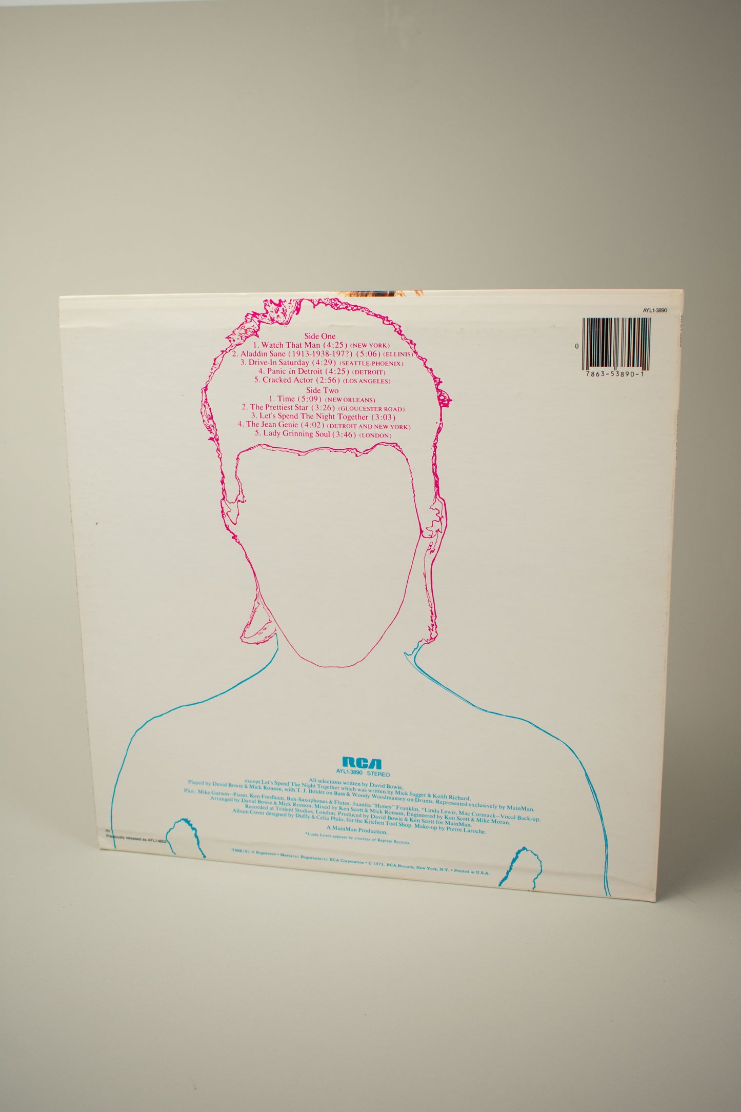 David Bowie – Aladdin Sane (US, 12" Album, 1980)