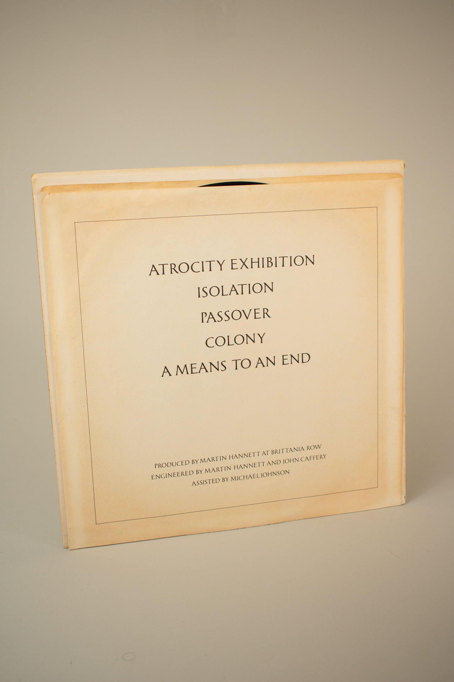 Joy Division – Closer (US, 12" Album, 1981)