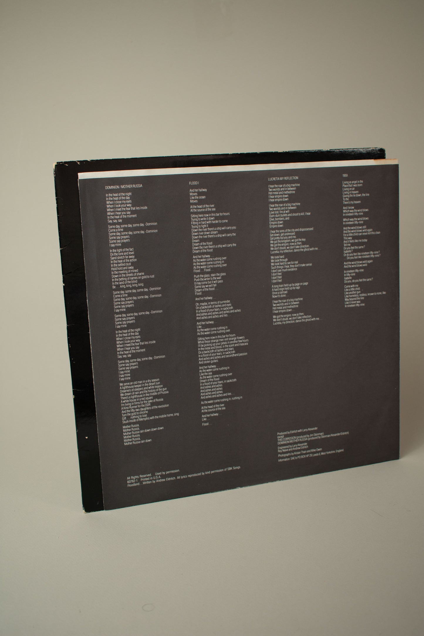 Sisters Of Mercy – Floodland (US, 12" Album, 1987)