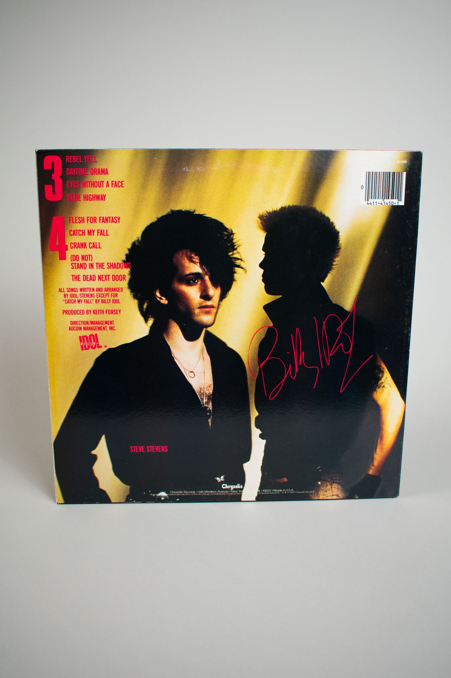 Billy Idol – Rebel Yell (US, 12" Album, 1983)