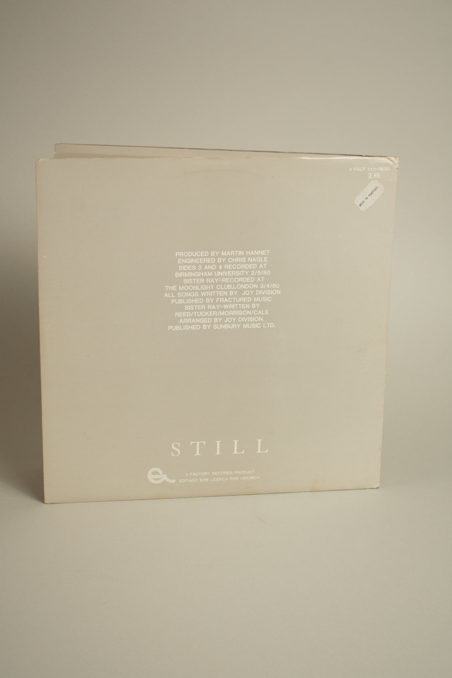 Joy Division – Still (Portugal, 2×LP, Factory, 1982)