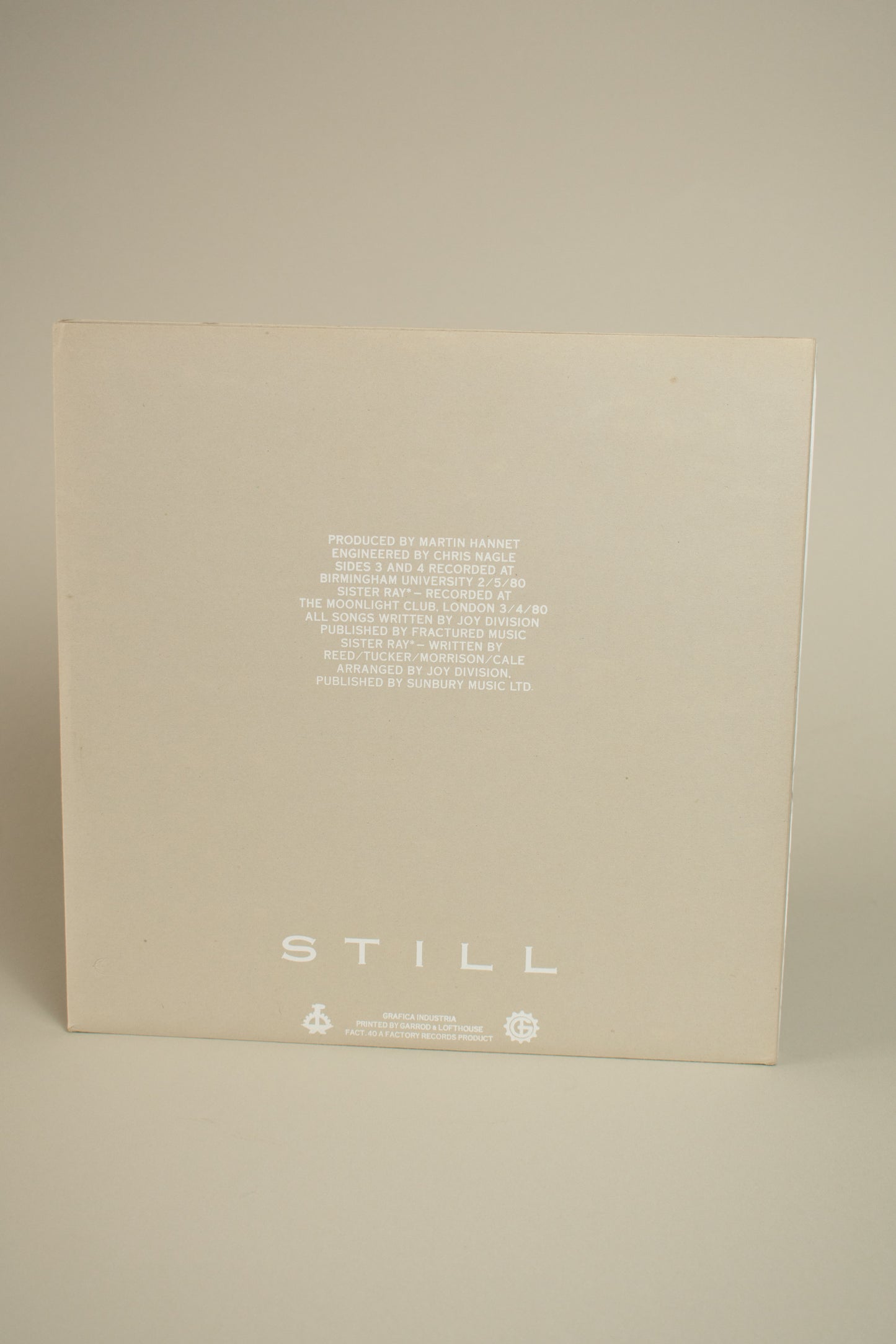Joy Division – Still (UK, 2×LP, Factory, 1981)