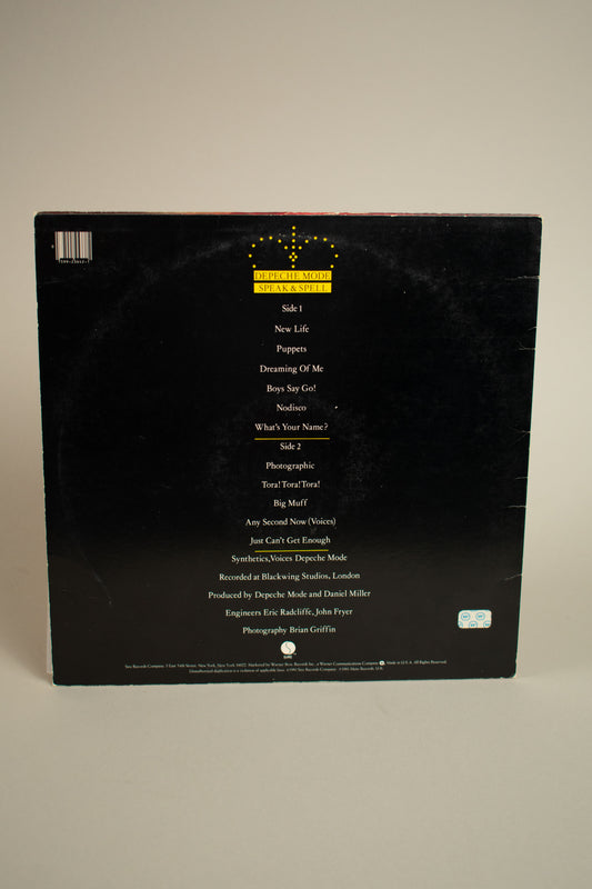 Depeche Mode – Speak & Spell (US, 12" Album, 1981)