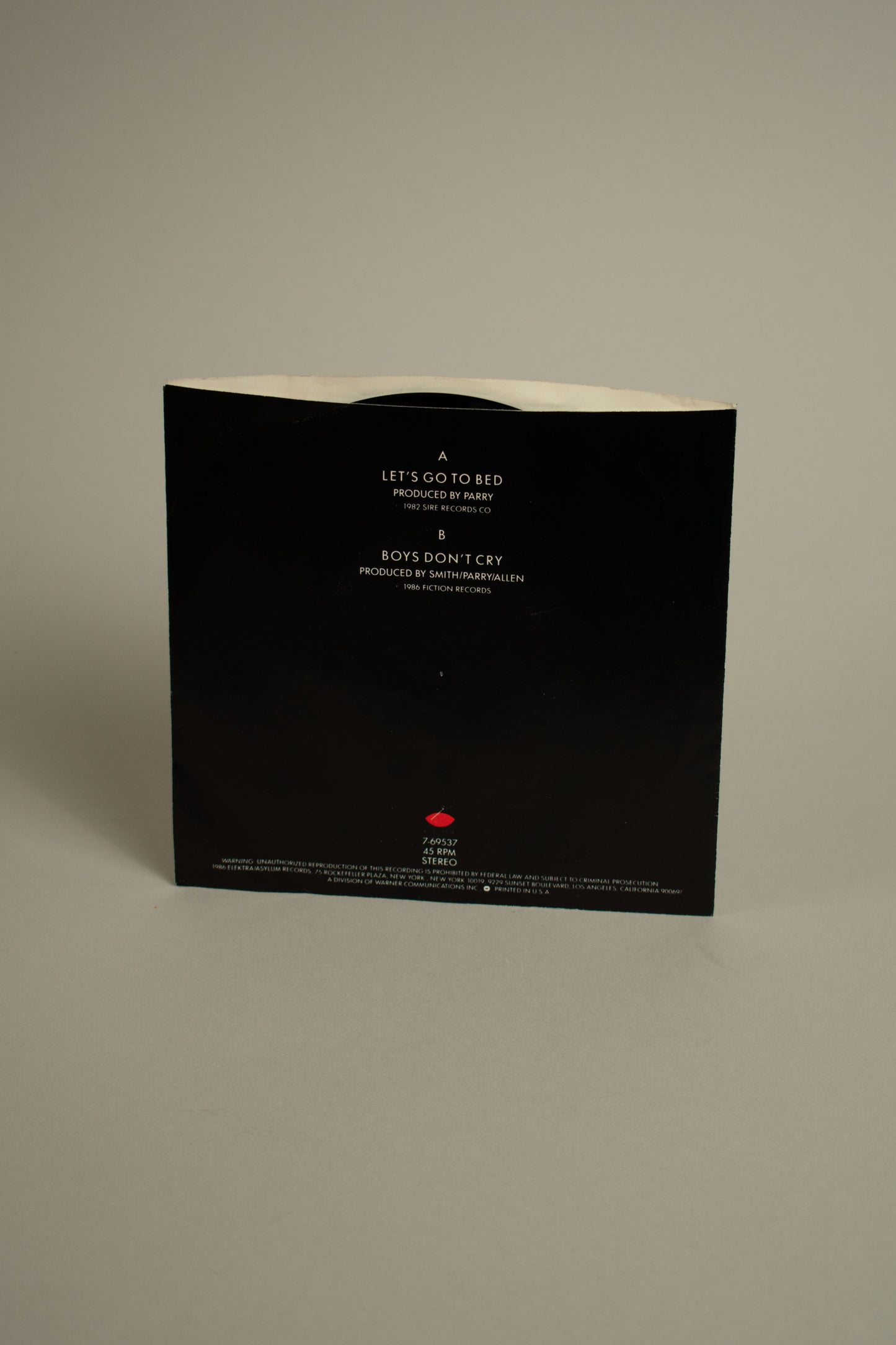 The Cure – Let's Go To Bed (US, 7" Single, 1986)