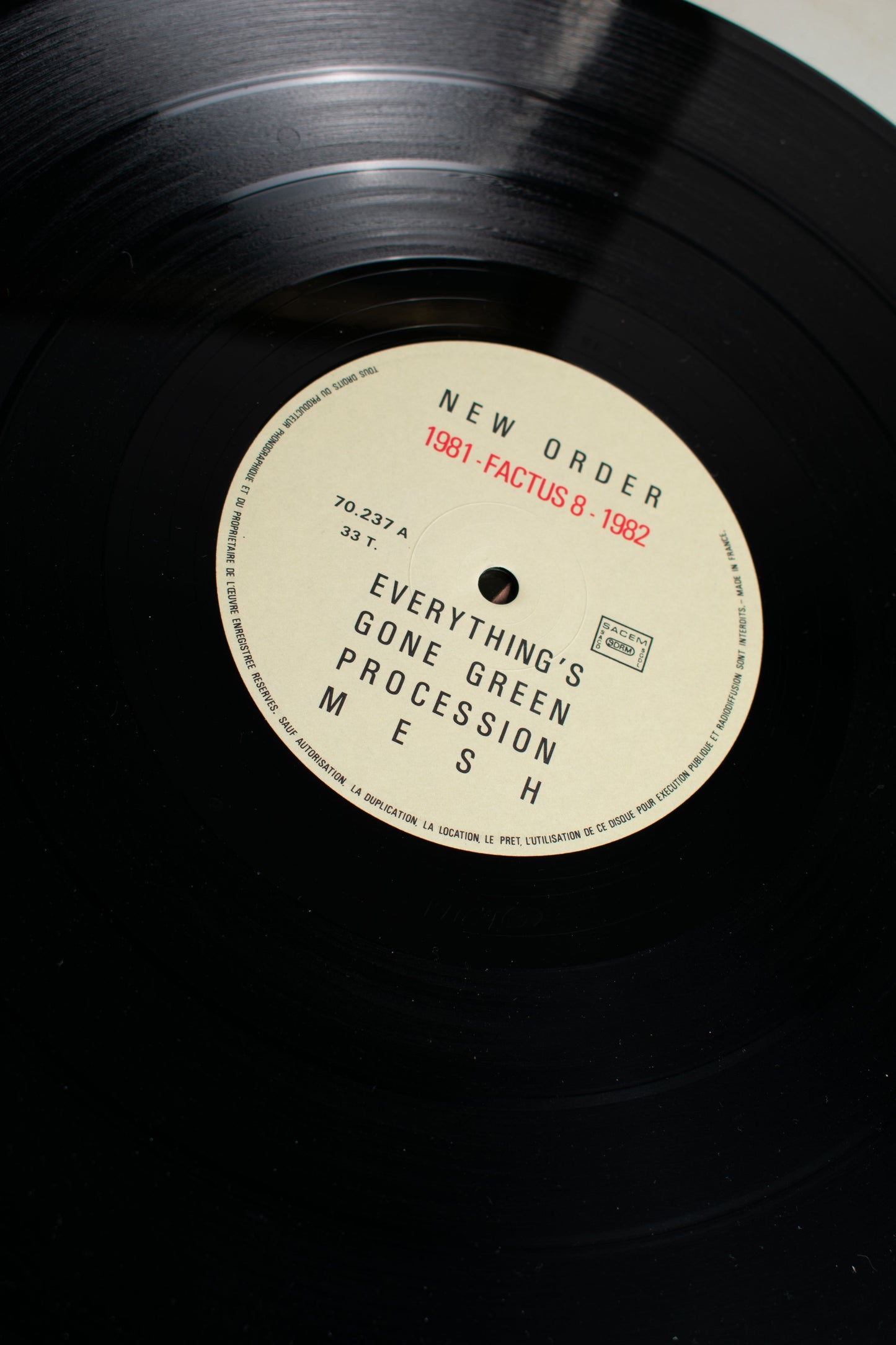 New Order – 1981-1982 (Francia, 12" Compilation, 1984)