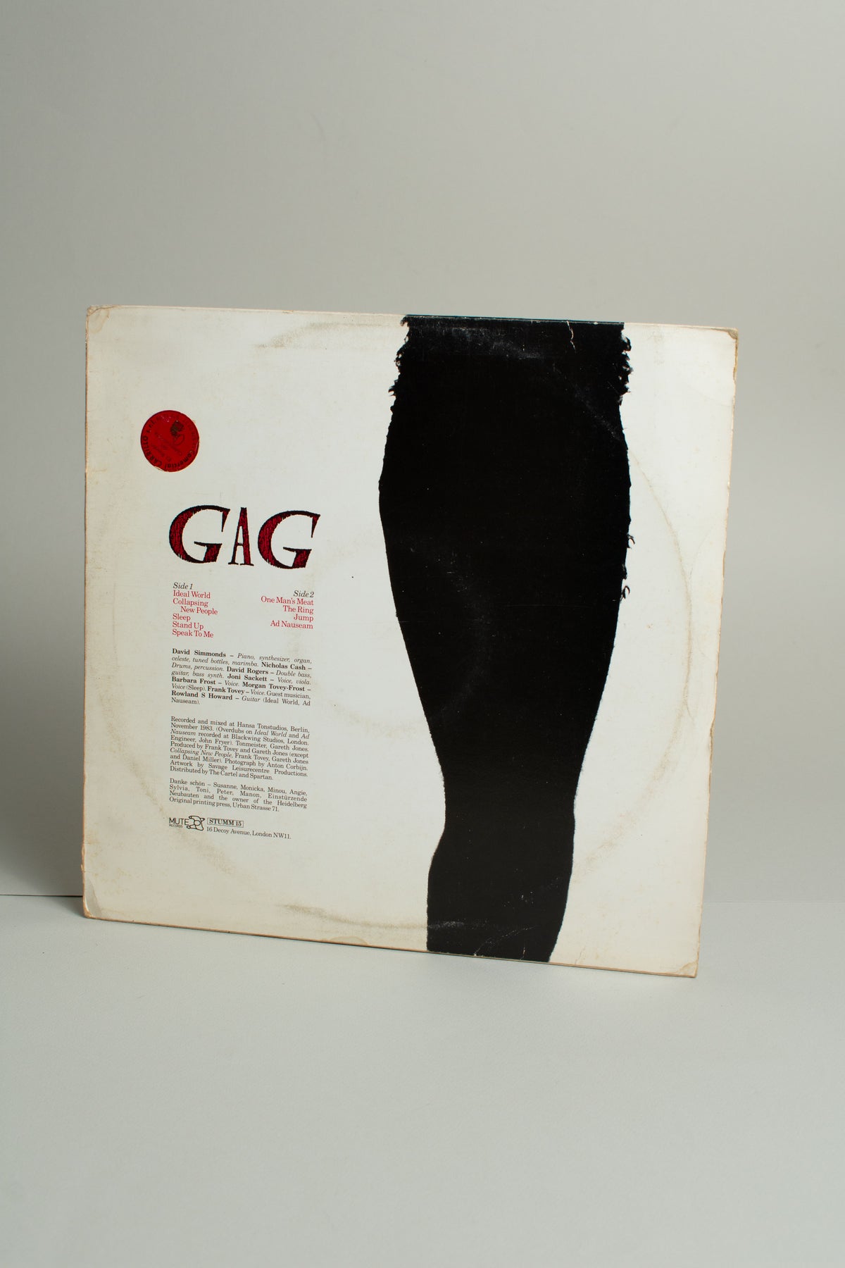 Fad Gadget – Gag (Reino Unido, LP, 1984)
