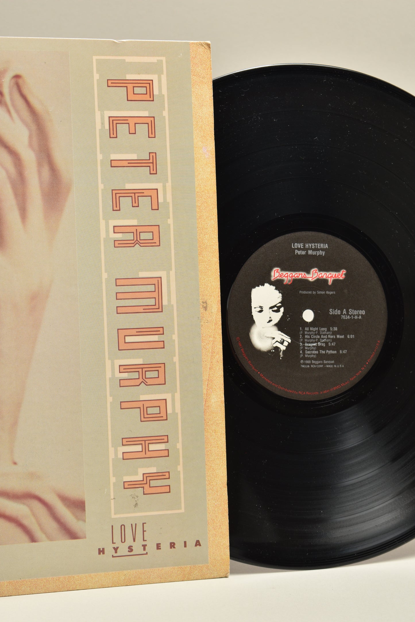 Peter Murphy – Love Hysteria (USA Promo LP, 1987)