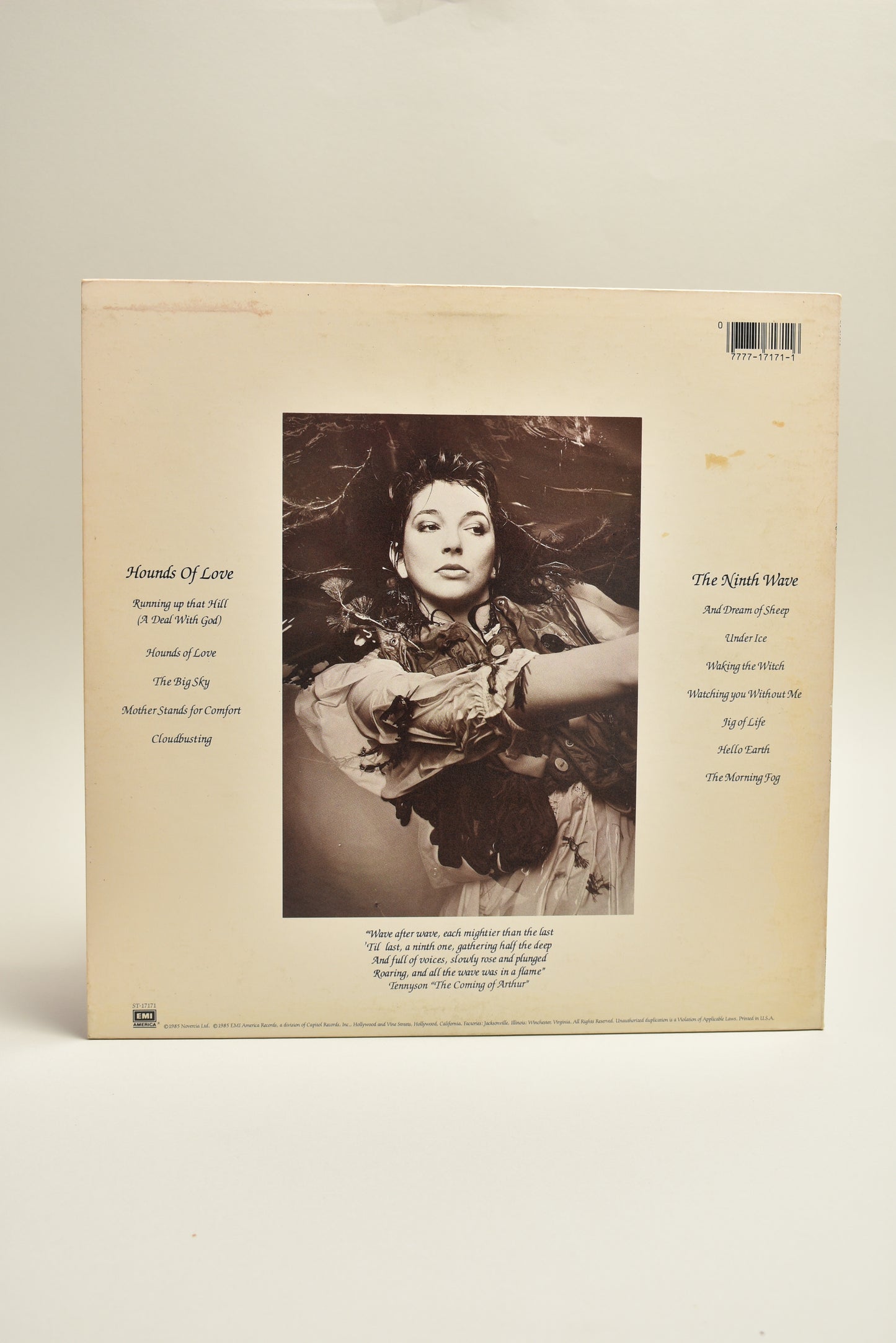 Kate Bush – Hounds Of Love (US 12", 1ra Edición, 1985)