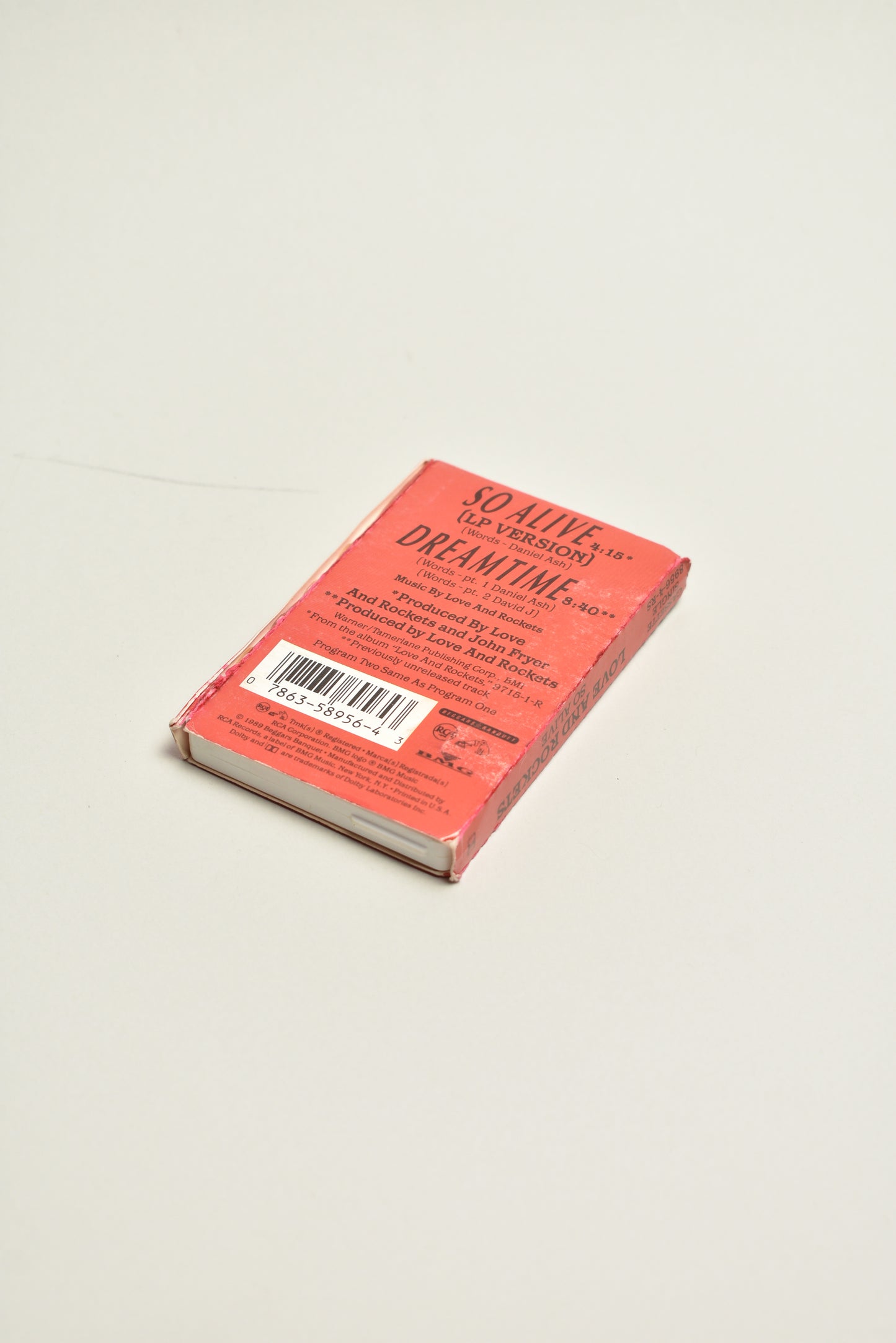 Love and Rockets – So Alive / Dreamtime (US Cassette Single, 1989)