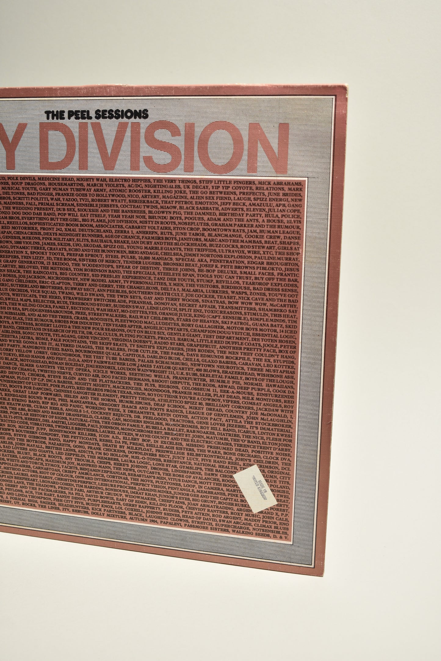 Joy Division – The Peel Sessions (UK, Vinilo 12" EP, 1987)