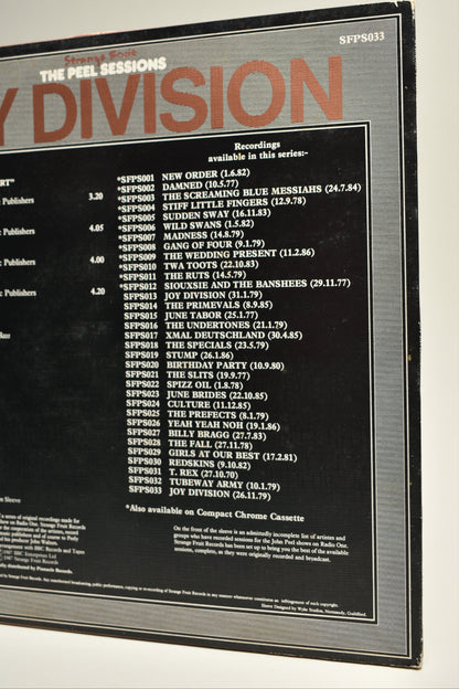 Joy Division – The Peel Sessions (UK, Vinilo 12" EP, 1987)