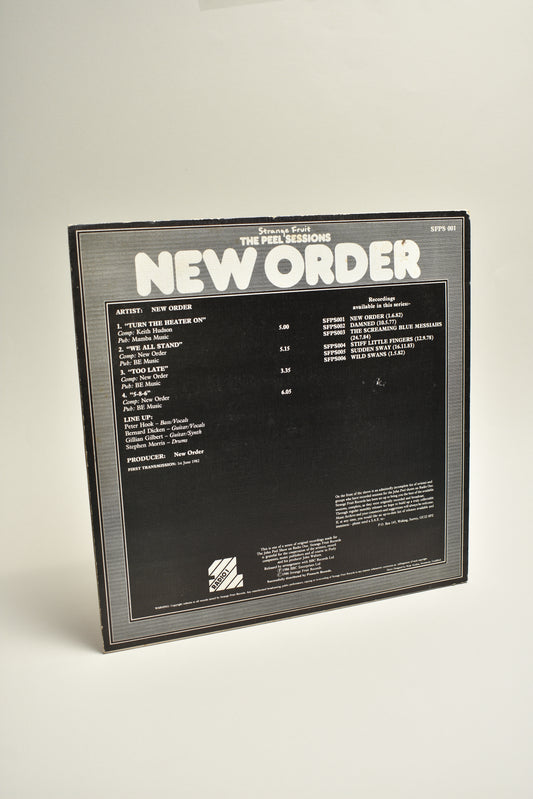New Order – The Peel Sessions (UK, Vinilo 12" - 45 RPM - EP, 1986)