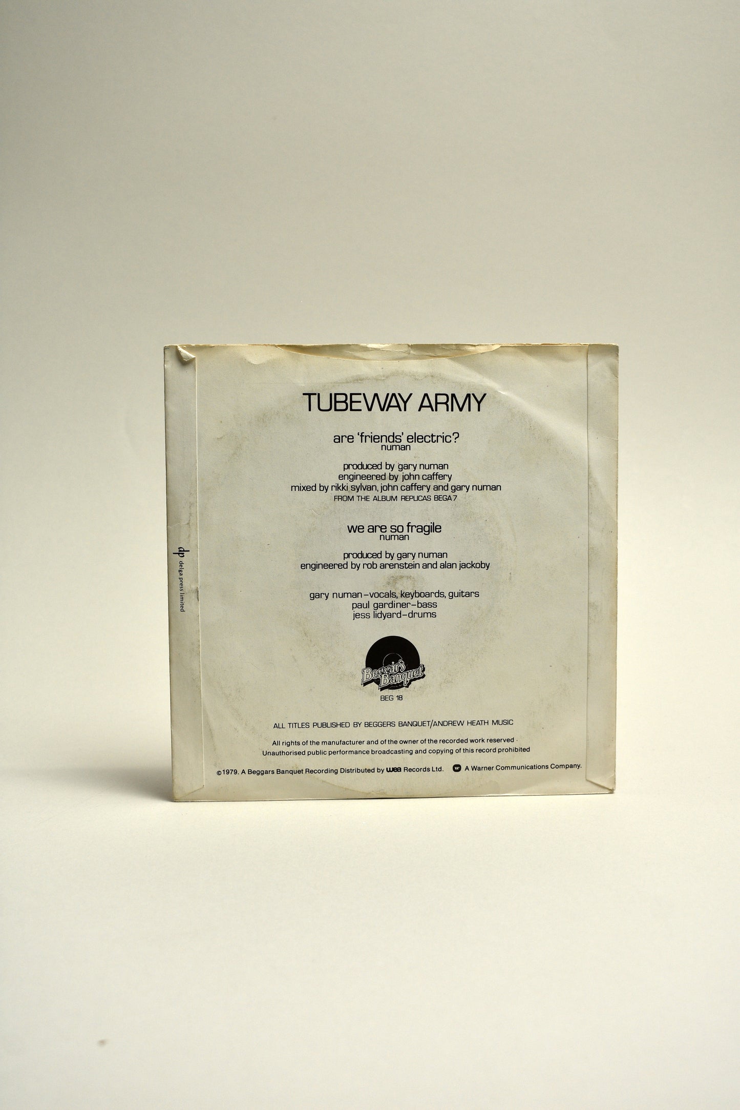 Tubeway Army – Are 'Friends' Electric? (UK 7" Single, 1979)