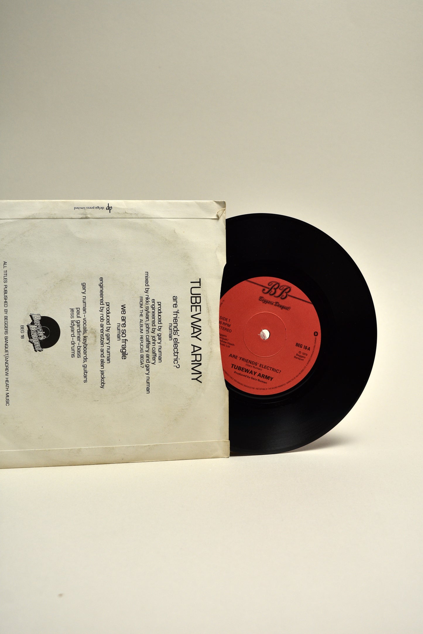 Tubeway Army – Are 'Friends' Electric? (UK 7" Single, 1979)