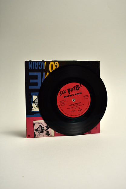 Sex Pistols – Black Leather / Here We Go Again [UK 7” Vinyl, 1980]