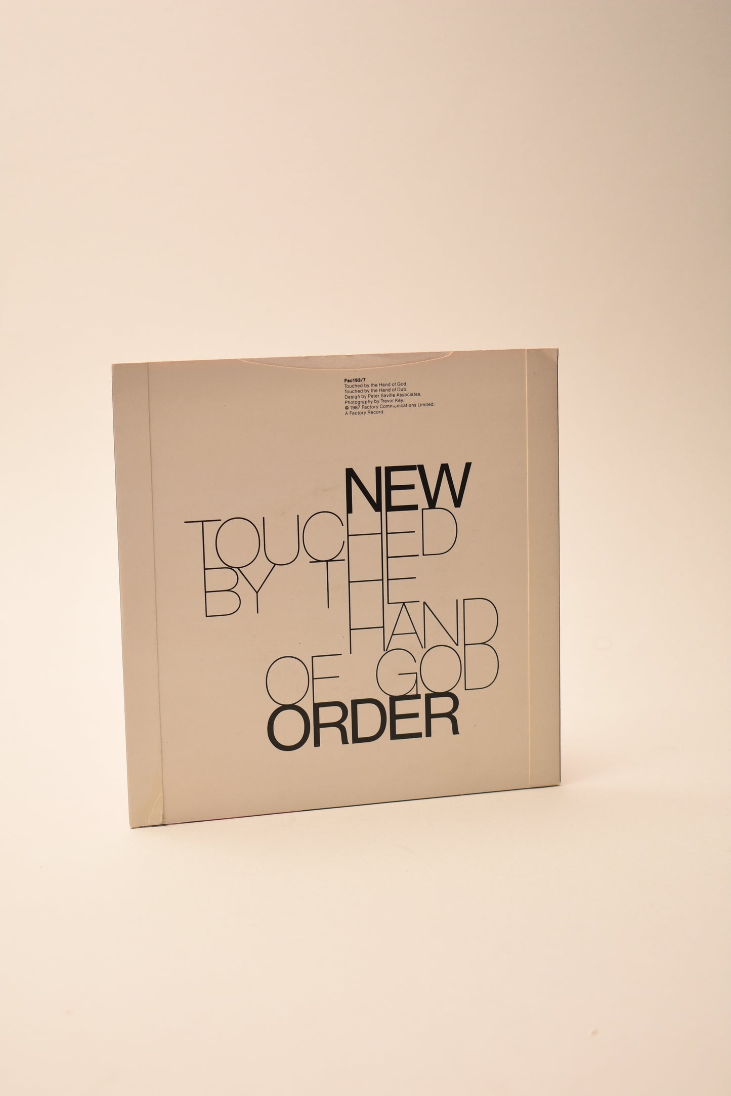 New Order – Touched By The Hand Of God (UK 7" Single, 1997)