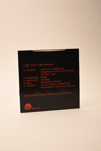 Gary Numan – I Die: You Die (UK 7" Single, 1980)