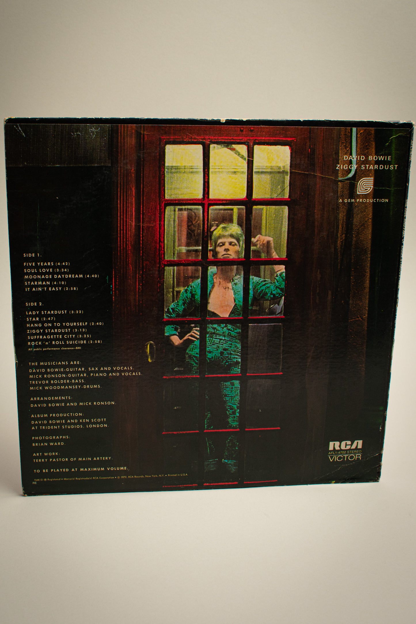 David Bowie – The Rise And Fall Of Ziggy Stardust And The Spiders From Mars (US, 12" Album, 1977)
