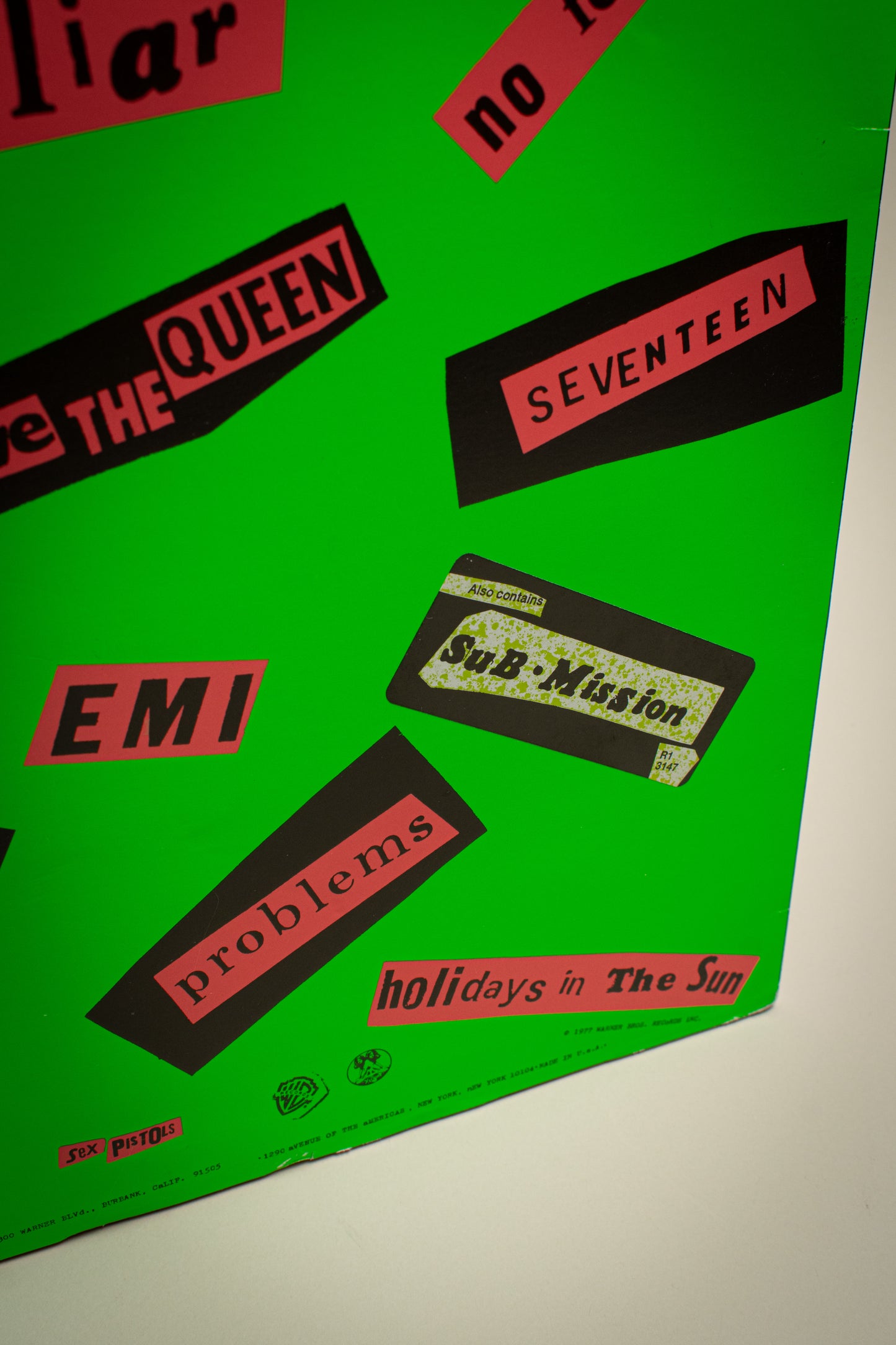 Sex Pistols – Nevermind The Bollocks (US, 12" Album, 1977)