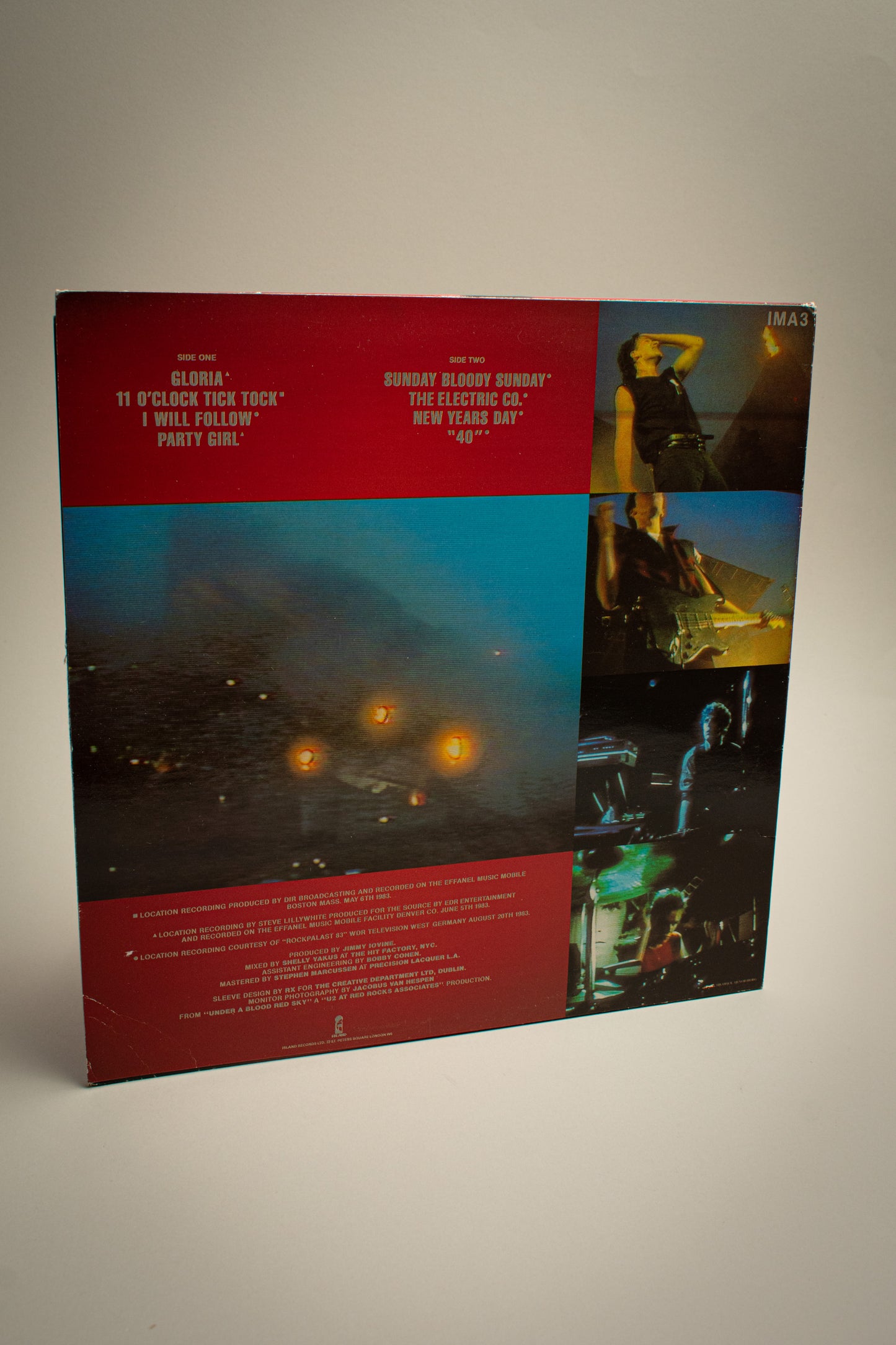 U2 – Live - Under A Blood Red Sky (UK, Mini-LP, 1983)