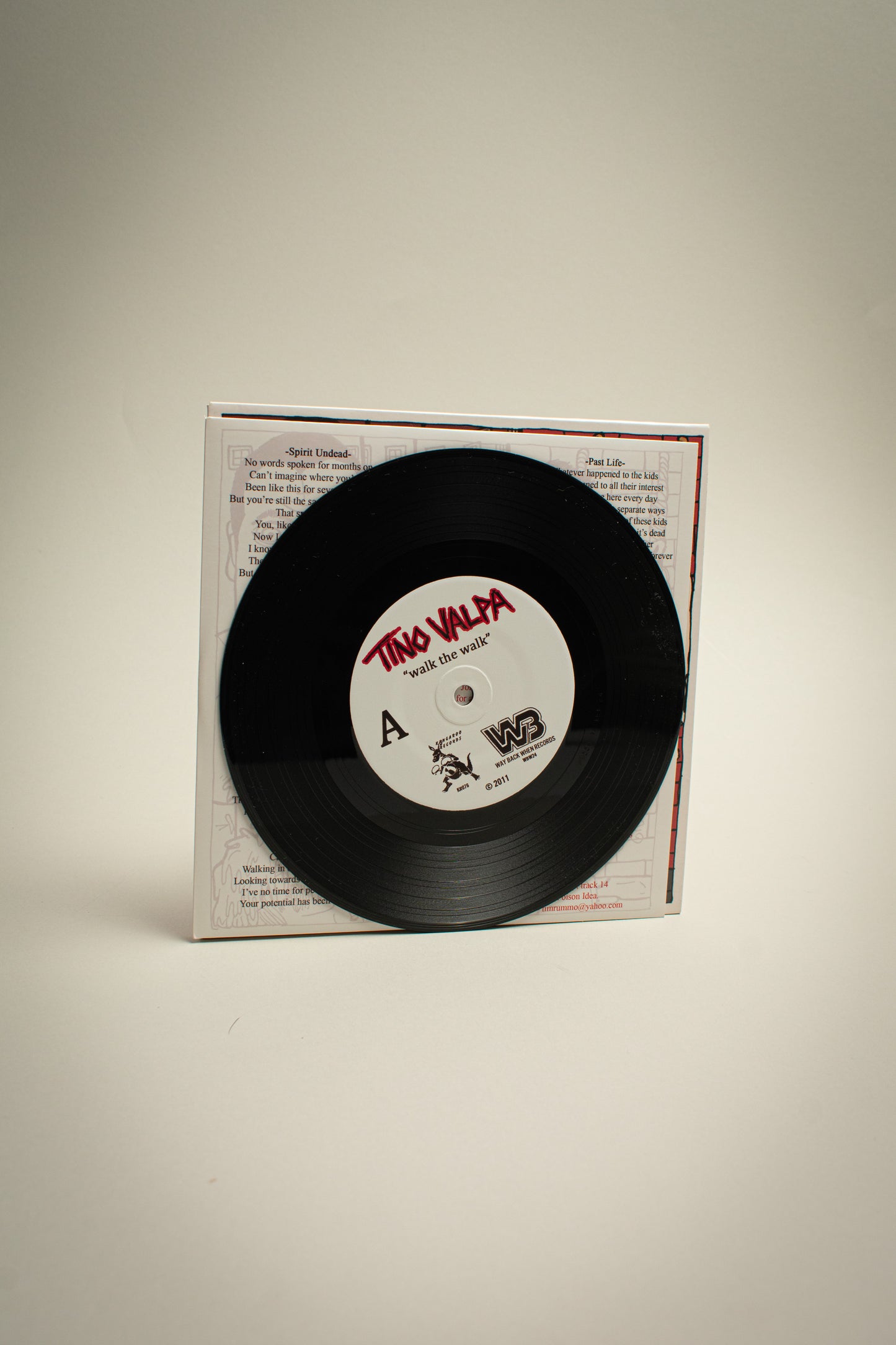 Tino Valpa – Walk The Walk (EU, 7" Single, 2011)