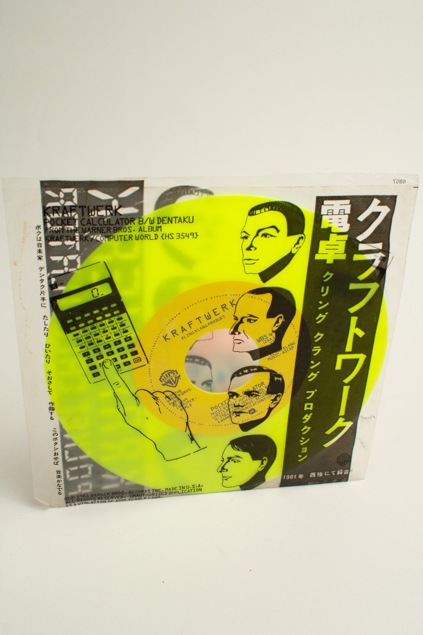 Kraftwerk – Pocket Calculator / Dentaku (US, 7", 1981)