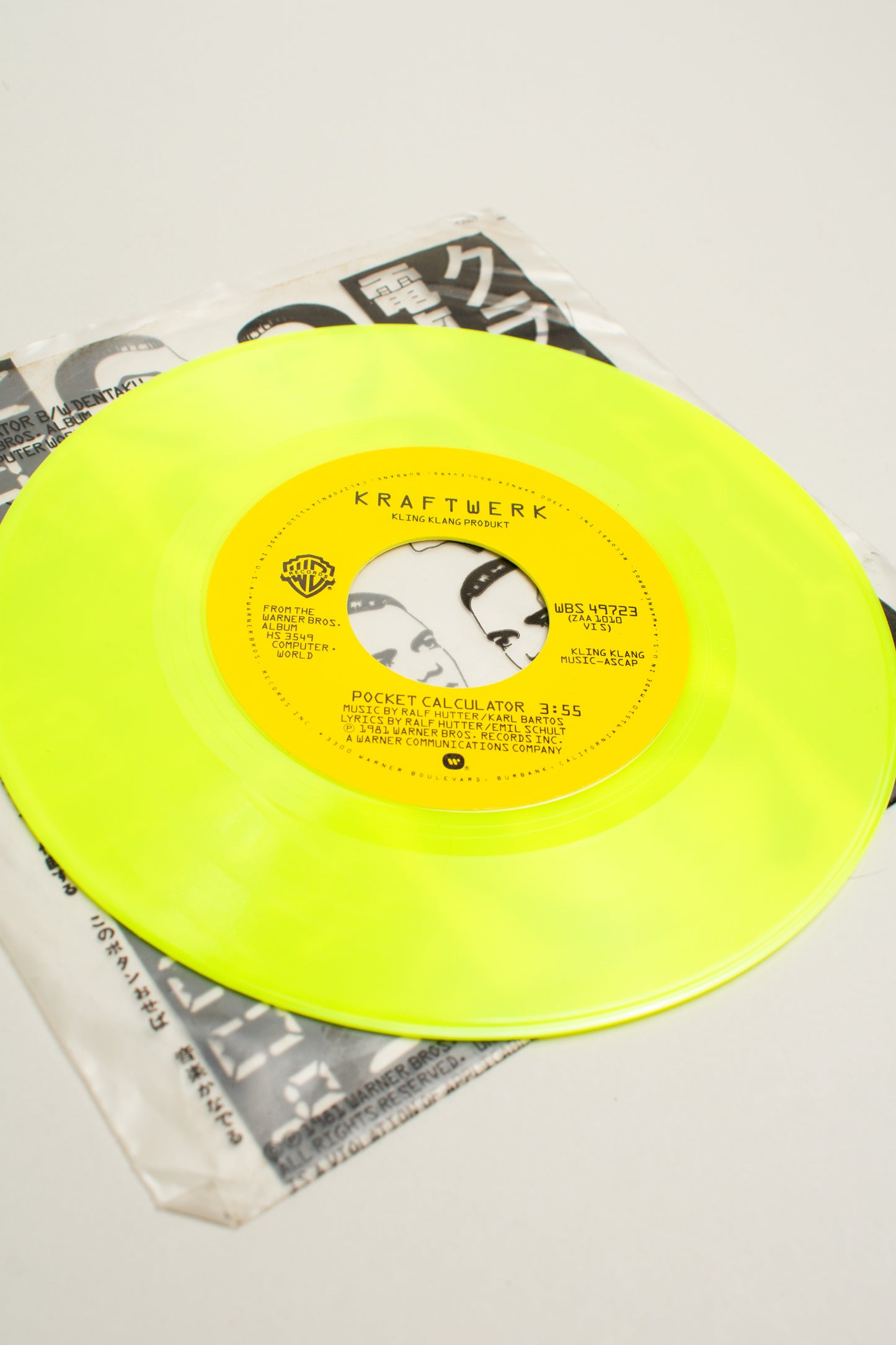 Kraftwerk – Pocket Calculator / Dentaku (US, 7", 1981)