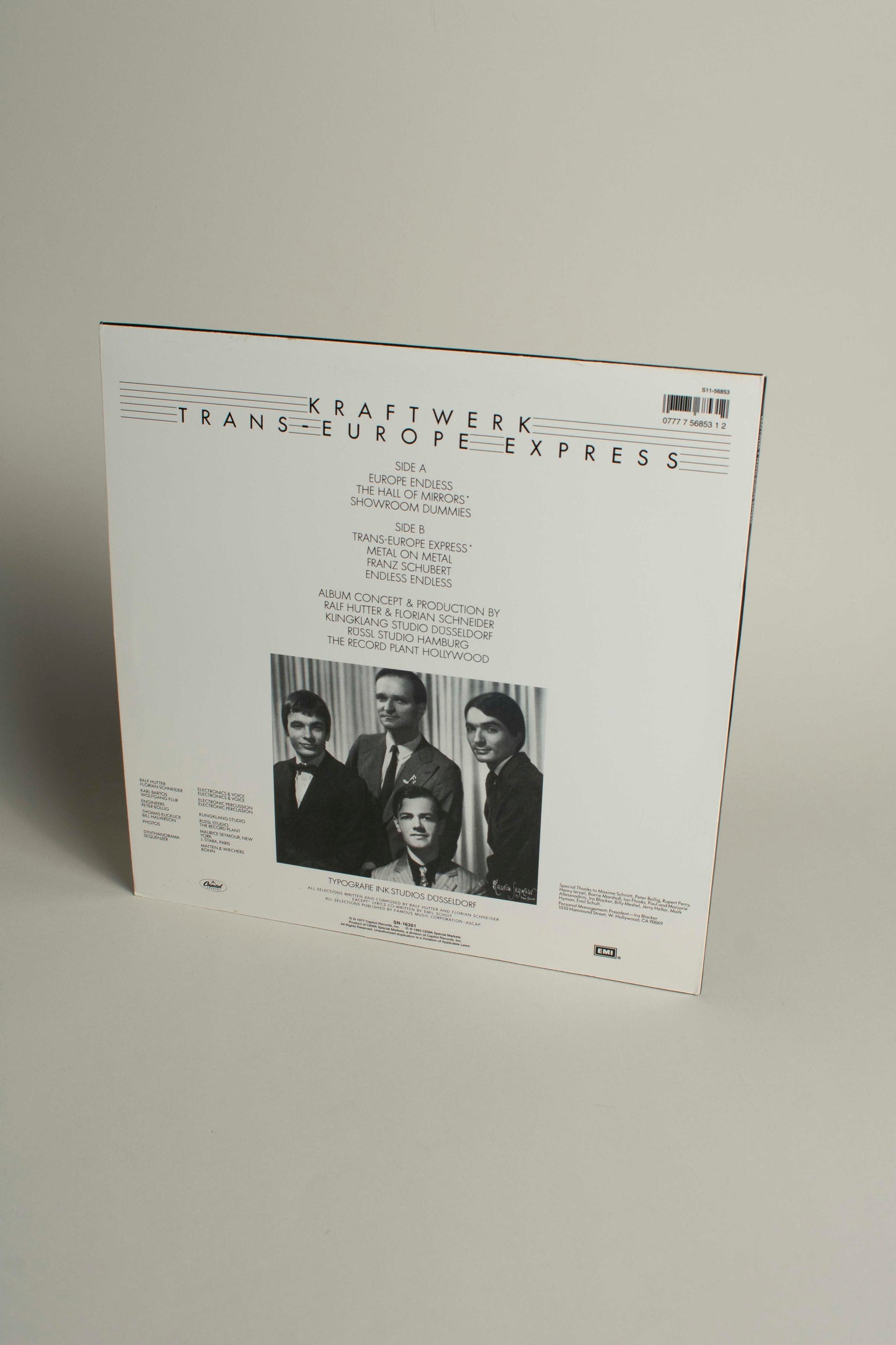 Kraftwerk – Trans-Europe Express (US, 12" Album, 1993)
