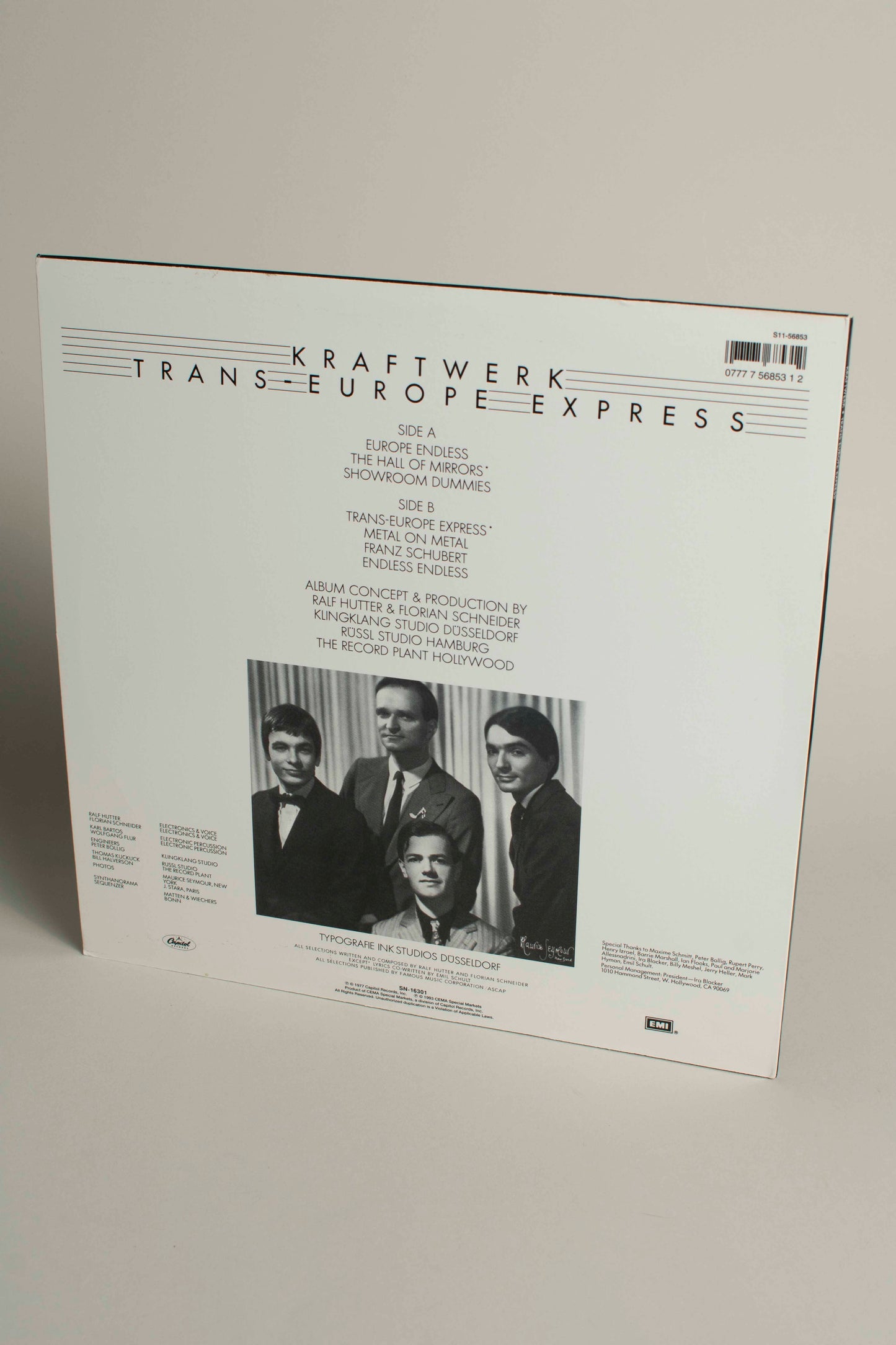 Kraftwerk – Trans-Europe Express (US, 12" Album, 1993)