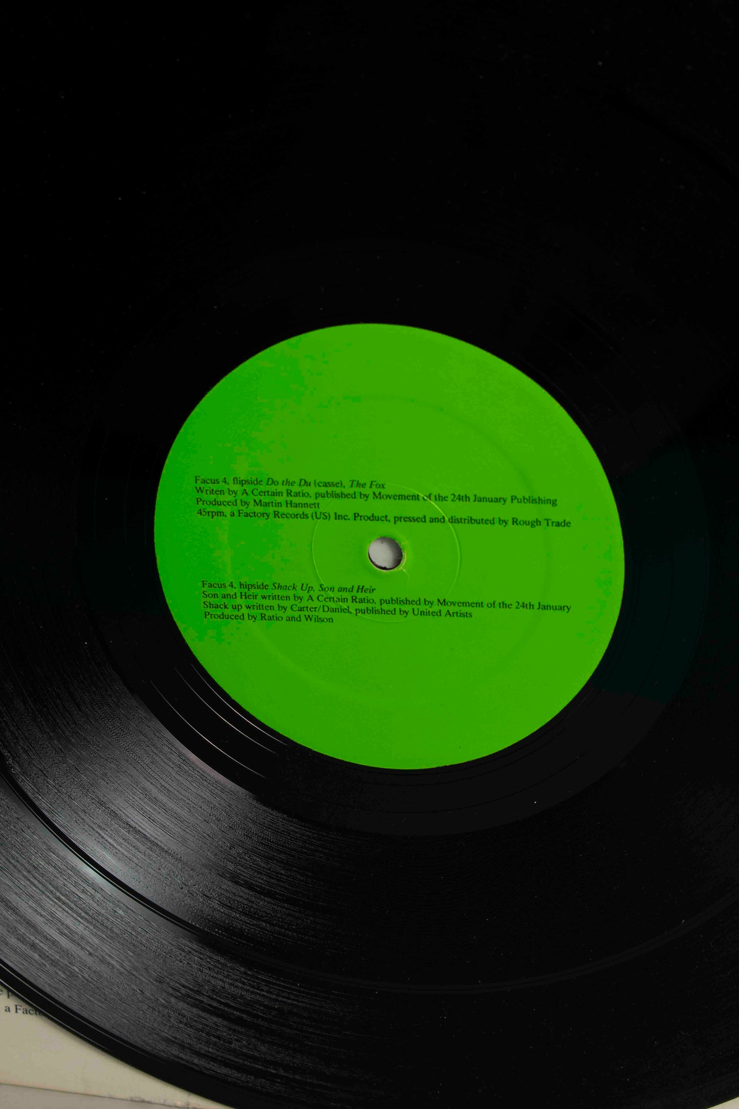 A Certain Ratio – Do The Du (Casse) (US, 12" Single, 1981)