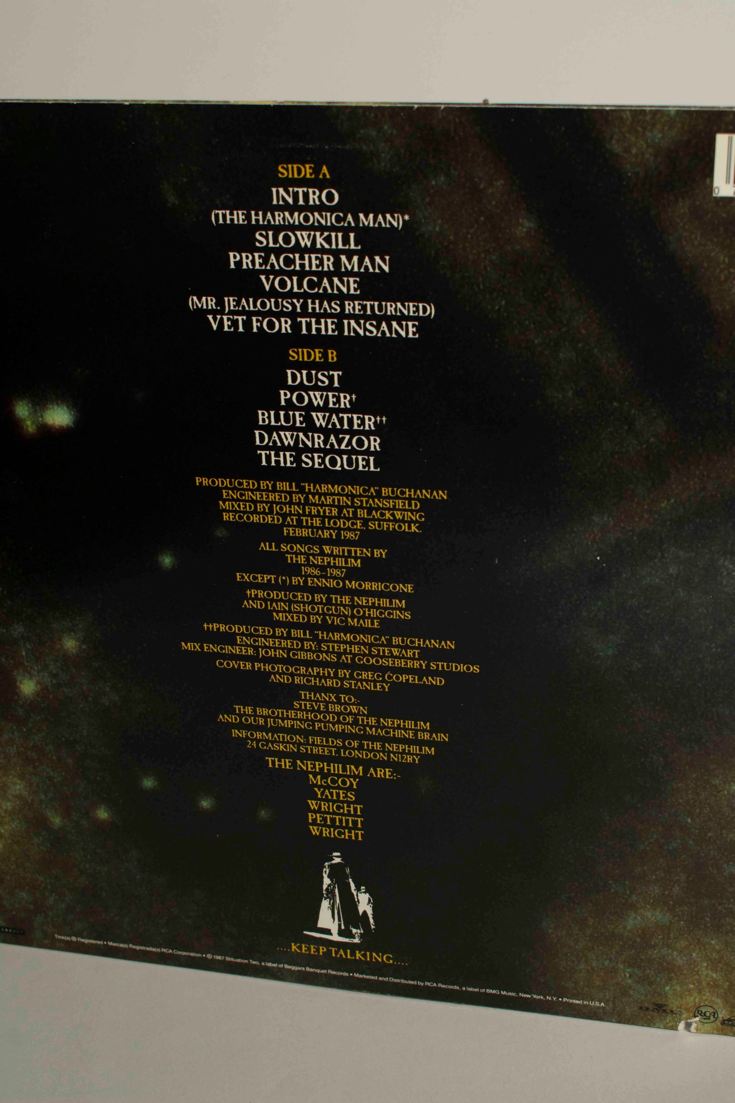 Fields Of The Nephilim – Dawnrazor (US, 12" Album, 1987)