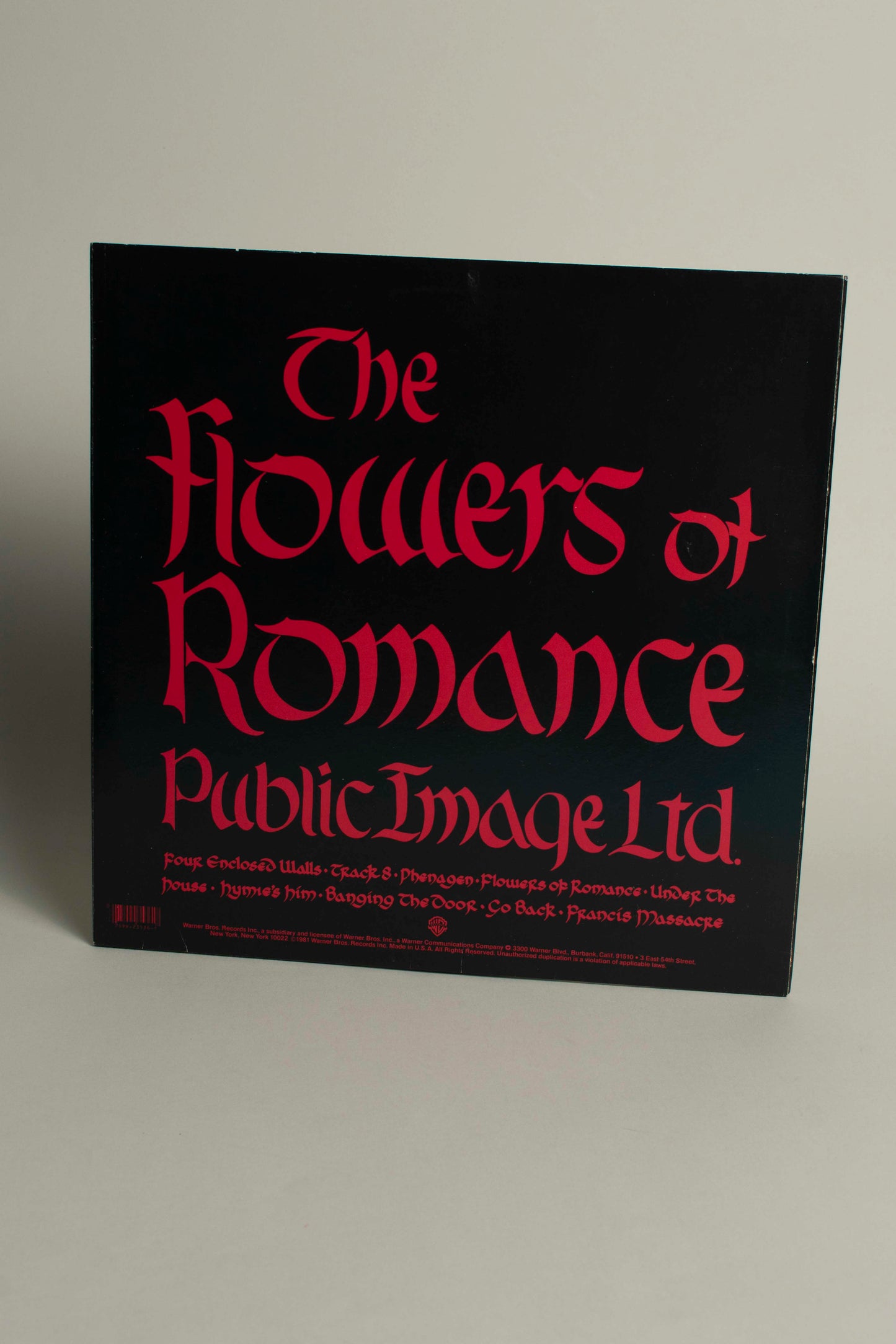 Public Image Ltd. – The Flowers of Romance (US, 12" Album, 1981)