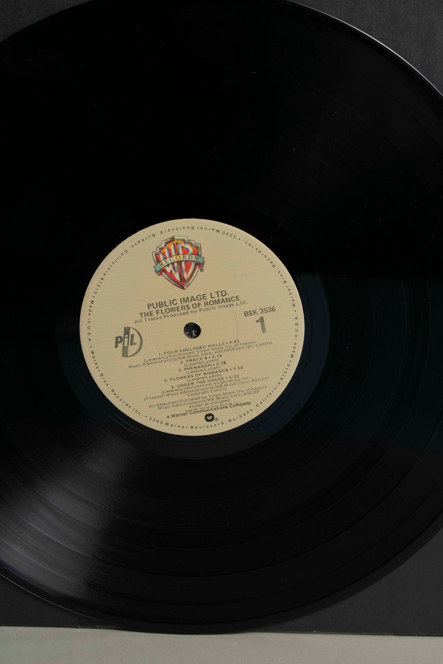 Public Image Ltd. – The Flowers of Romance (US, 12" Album, 1981)