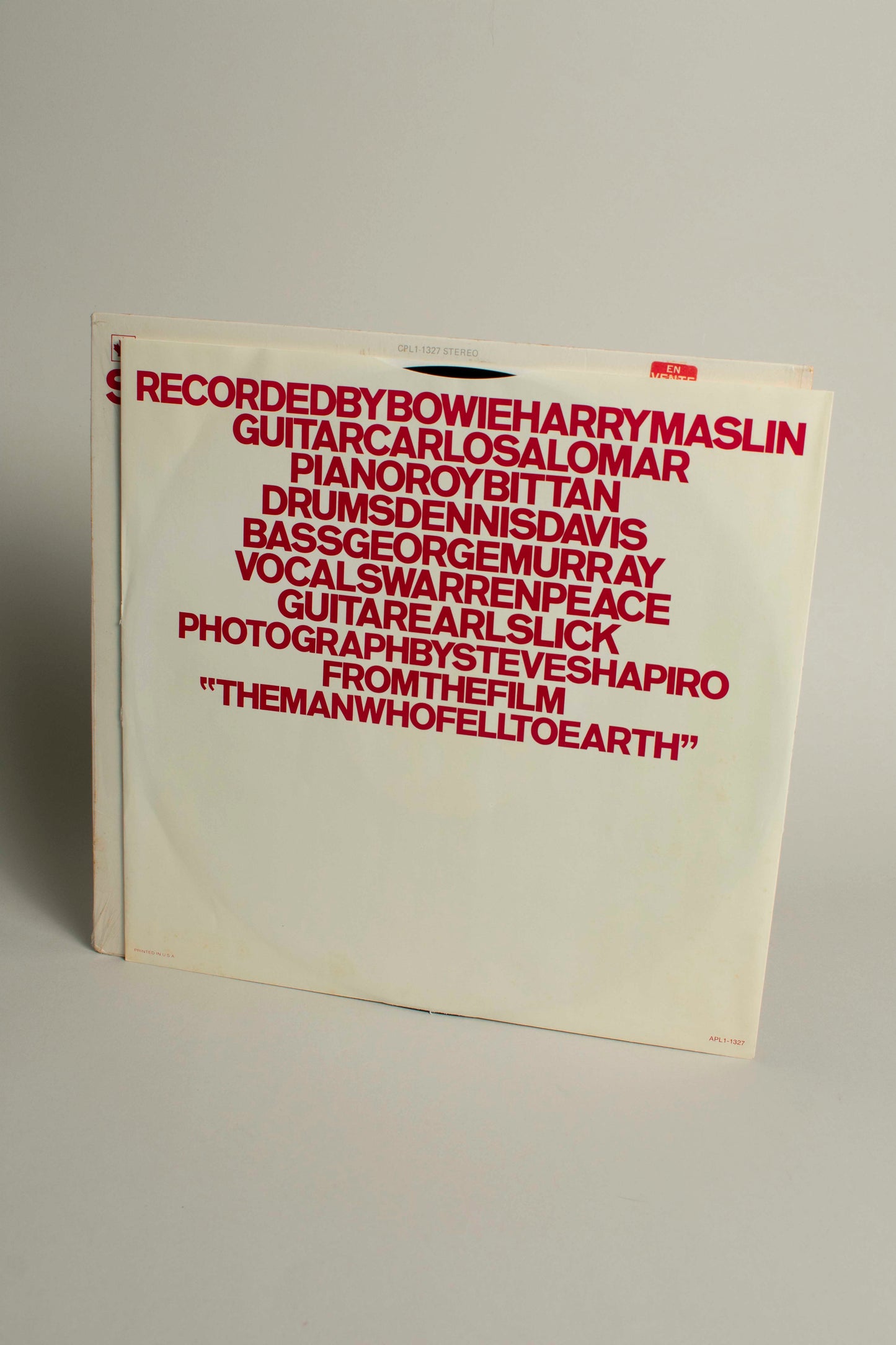 David Bowie – Station to Station (Canada, 12" Album, 1976)