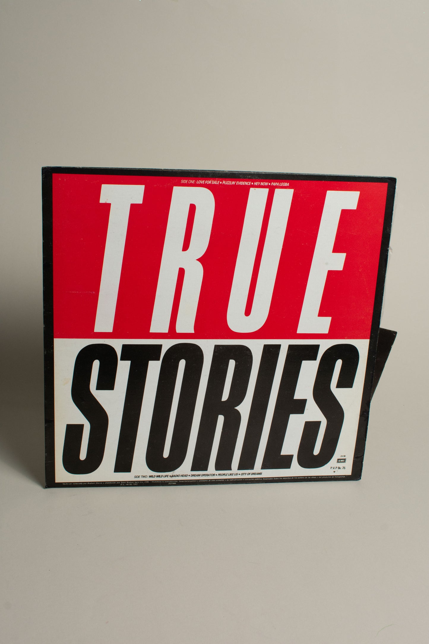 Talking Heads – True Stories (Venezuela, 12" Album, 1986)