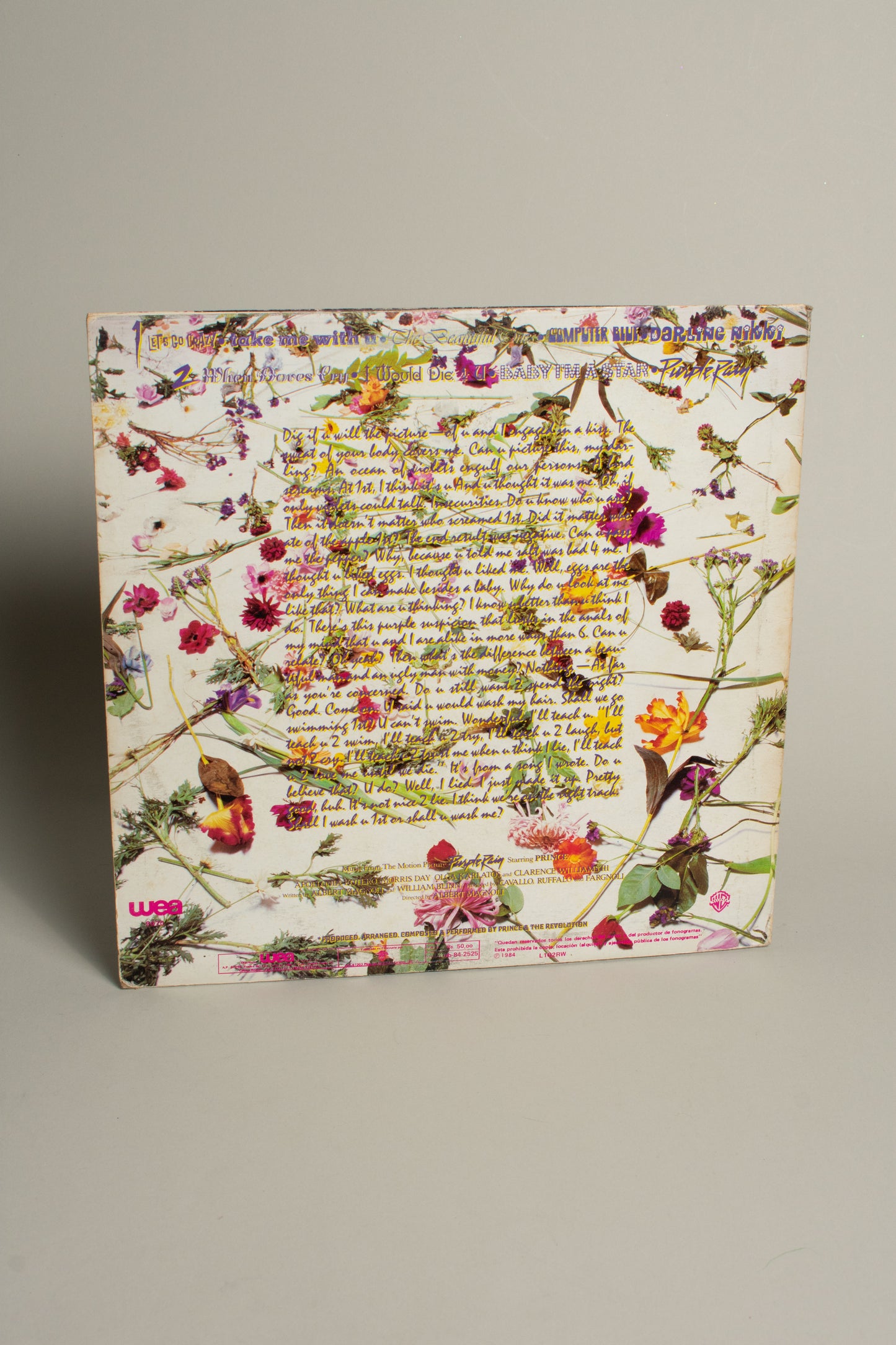 Prince And The Revolution – Purple Rain (Venezuela, 12" Album, 1984)