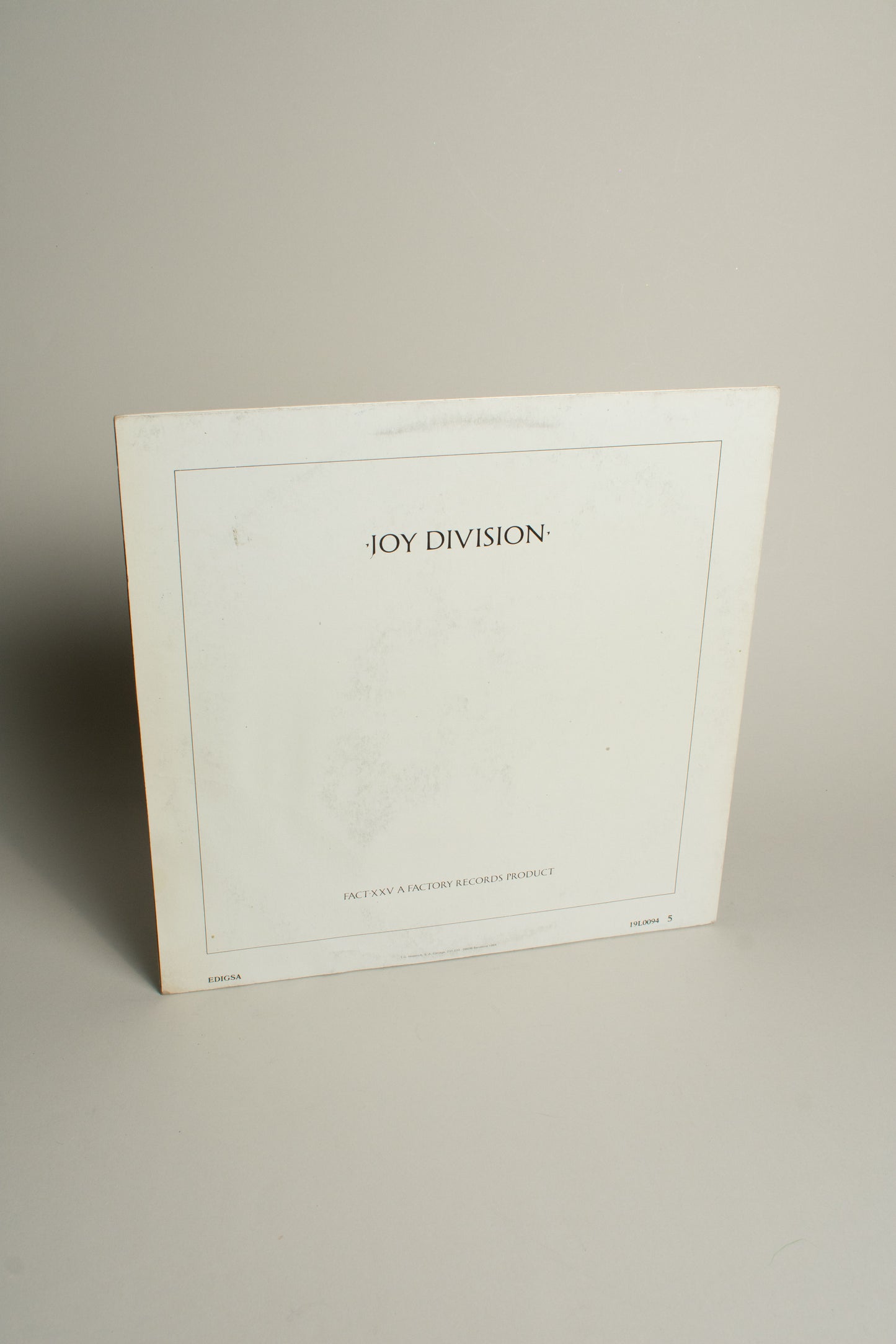 Joy Division – Closer (Spain, 12" Album, 1984)