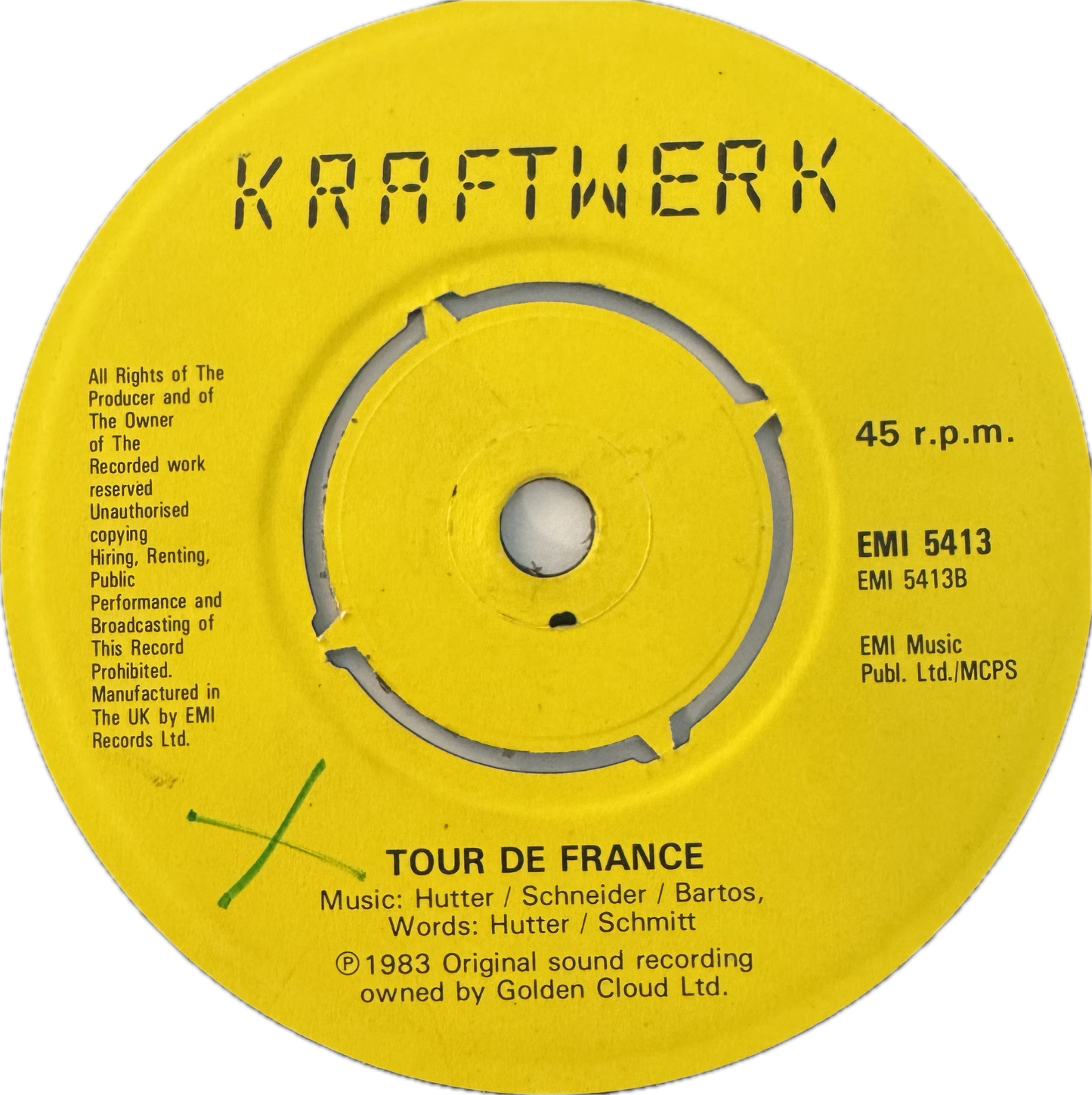 Kraftwerk – Tour de France (UK 7” Single, 1983)